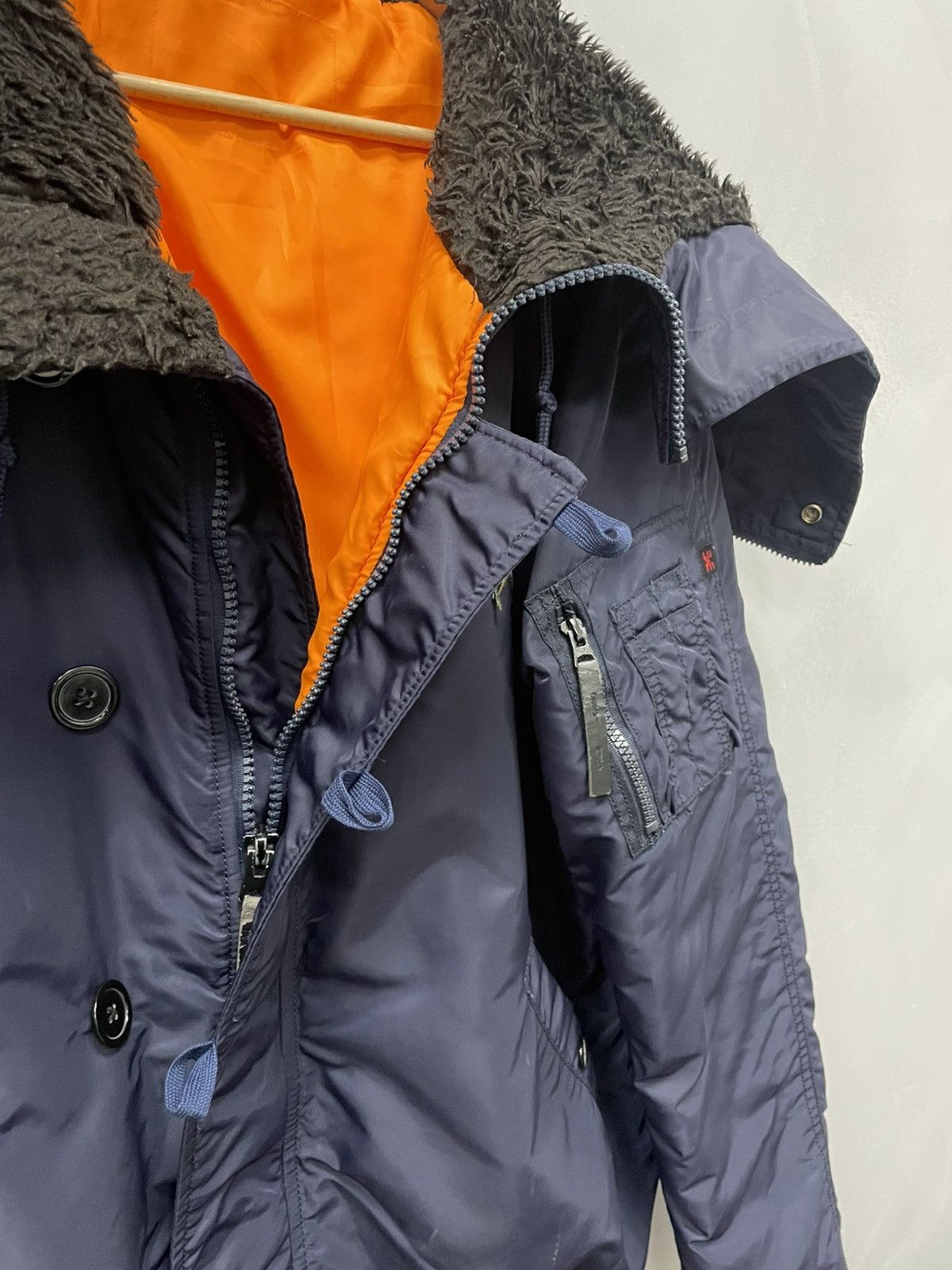 Vintage VINTAGE ZIP HOOD ALPHA NYLON BOMBER JACKET MILITARY 90s Size US L / EU 52-54 / 3 - 7 Thumbnail