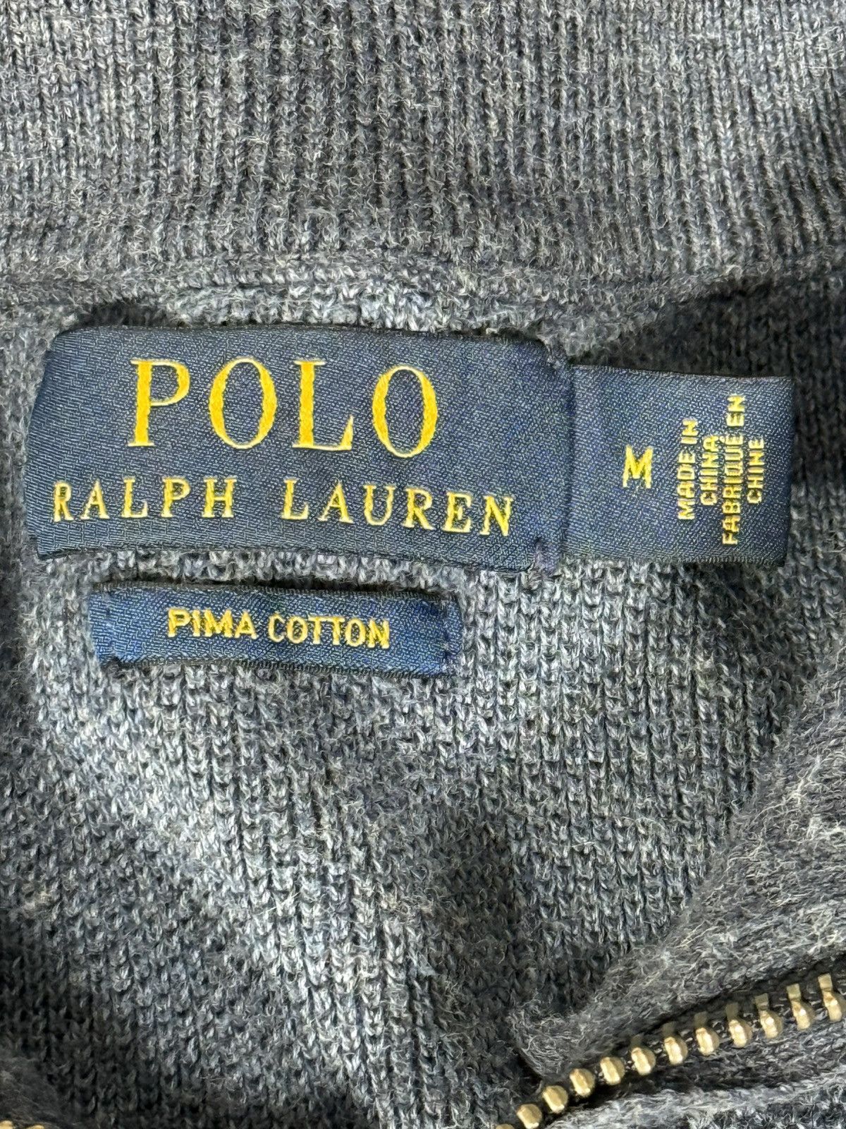 Polo Ralph Lauren Vintage Polo Ralph Lauren Pima Cotton 1/4 Zip Sweater Size US M / EU 48-50 / 2 - 6 Thumbnail