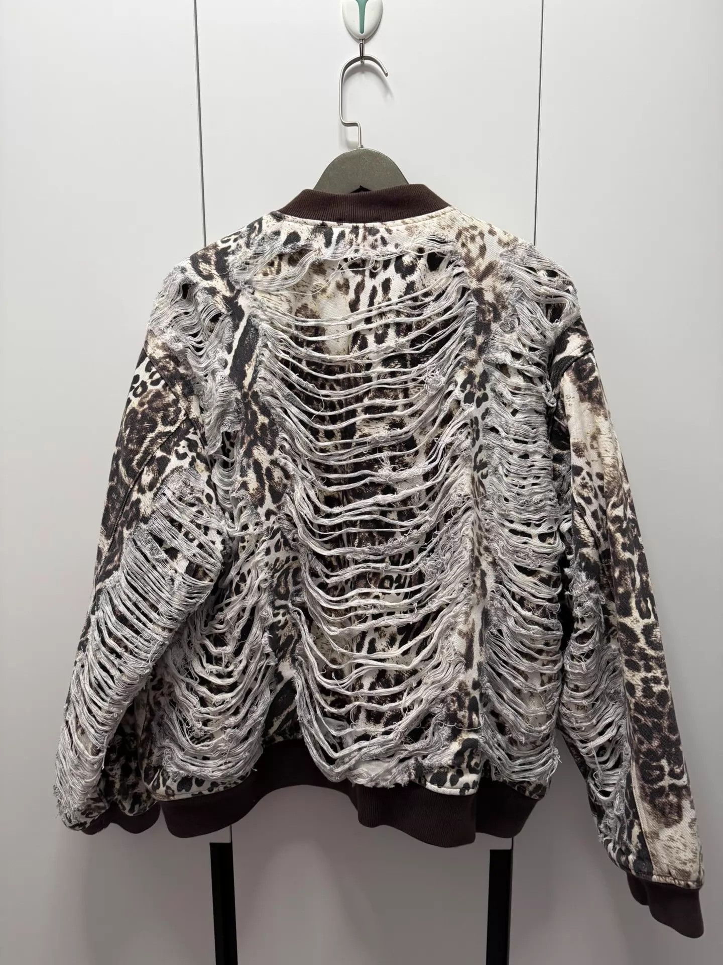 Mowalola mowalola x ksubi NY logo leopard print bomber XL/XXL new Size US XL / EU 56 / 4 - 2 Thumbnail