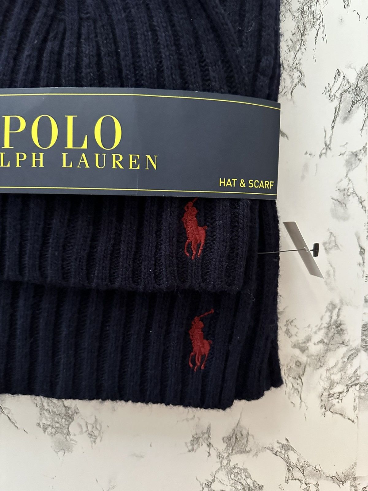 Polo Ralph Lauren Polo Ralph Lauren Pony Logo Wool Blend Hat Beanie & Scarf Size ONE SIZE - 2 Thumbnail