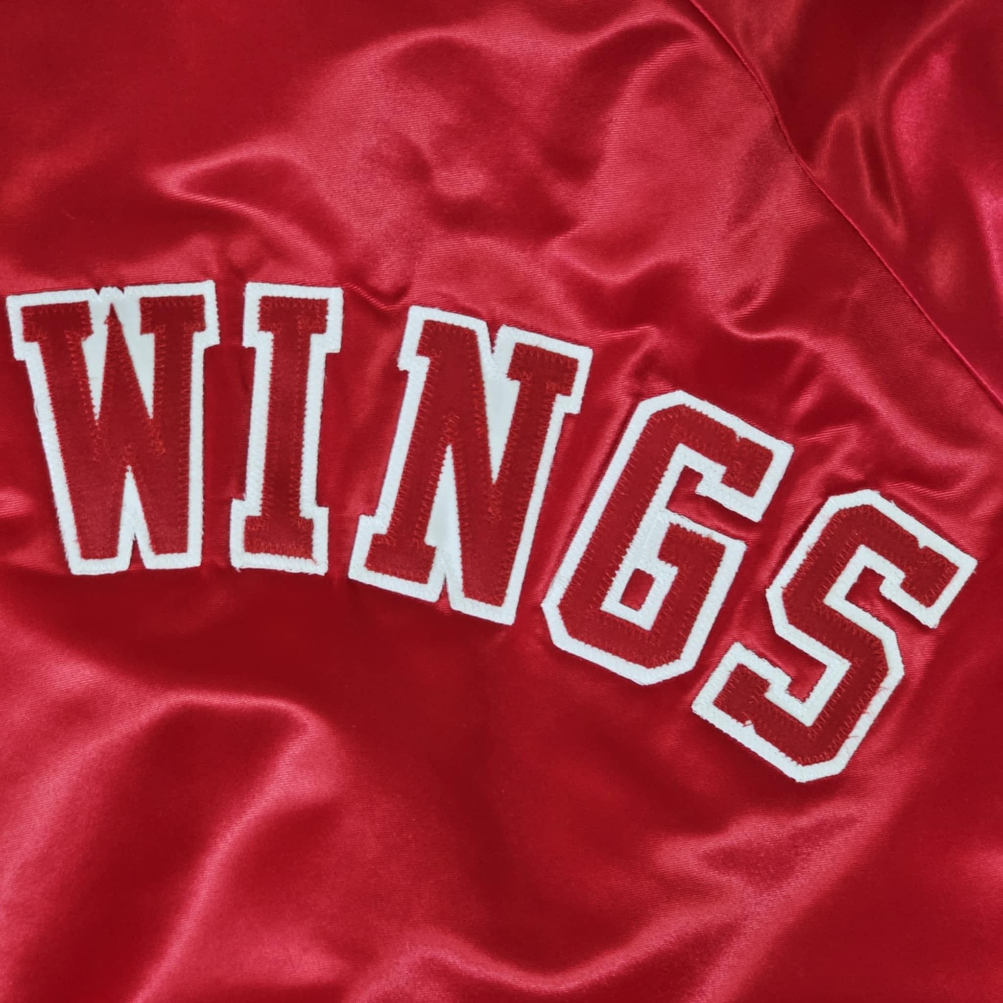 Chalk Line × NHL × Vintage Detroit Red Wings Vintage 80s Chalk Line Bomber Jacket Size US M / EU 48-50 / 2 - 7 Thumbnail