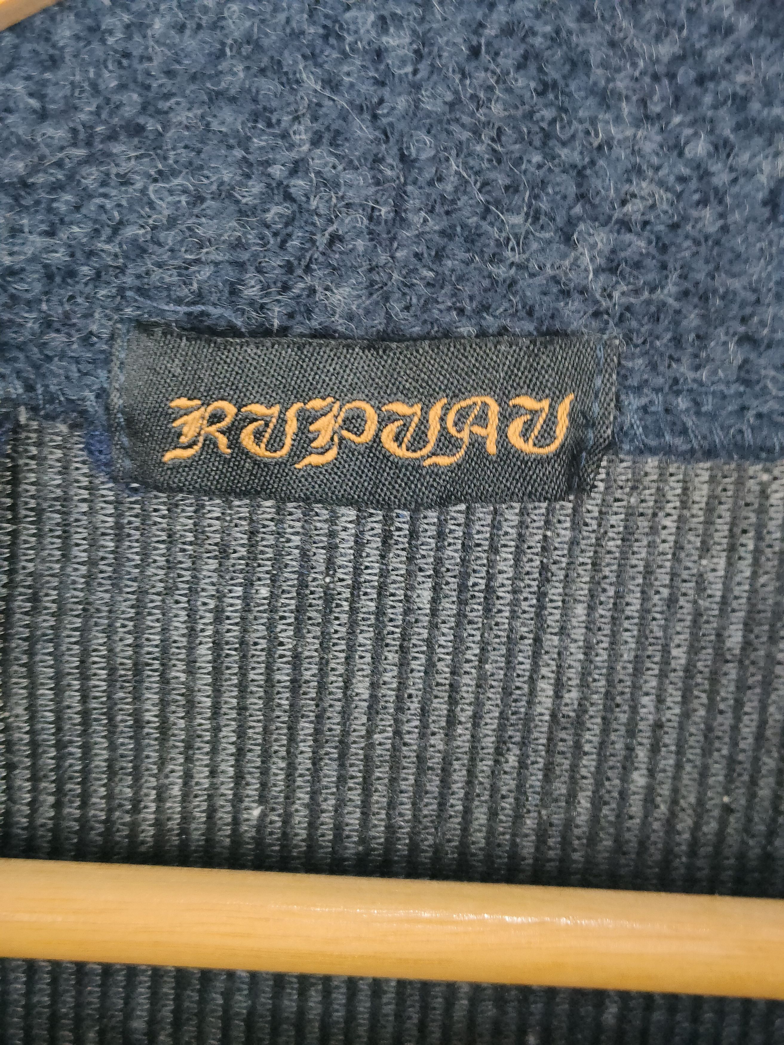 Japanese Brand Rupuau Indigo Slubby Turtleneck Sweater Like Kapital Size US M / EU 48-50 / 2 - 4 Thumbnail
