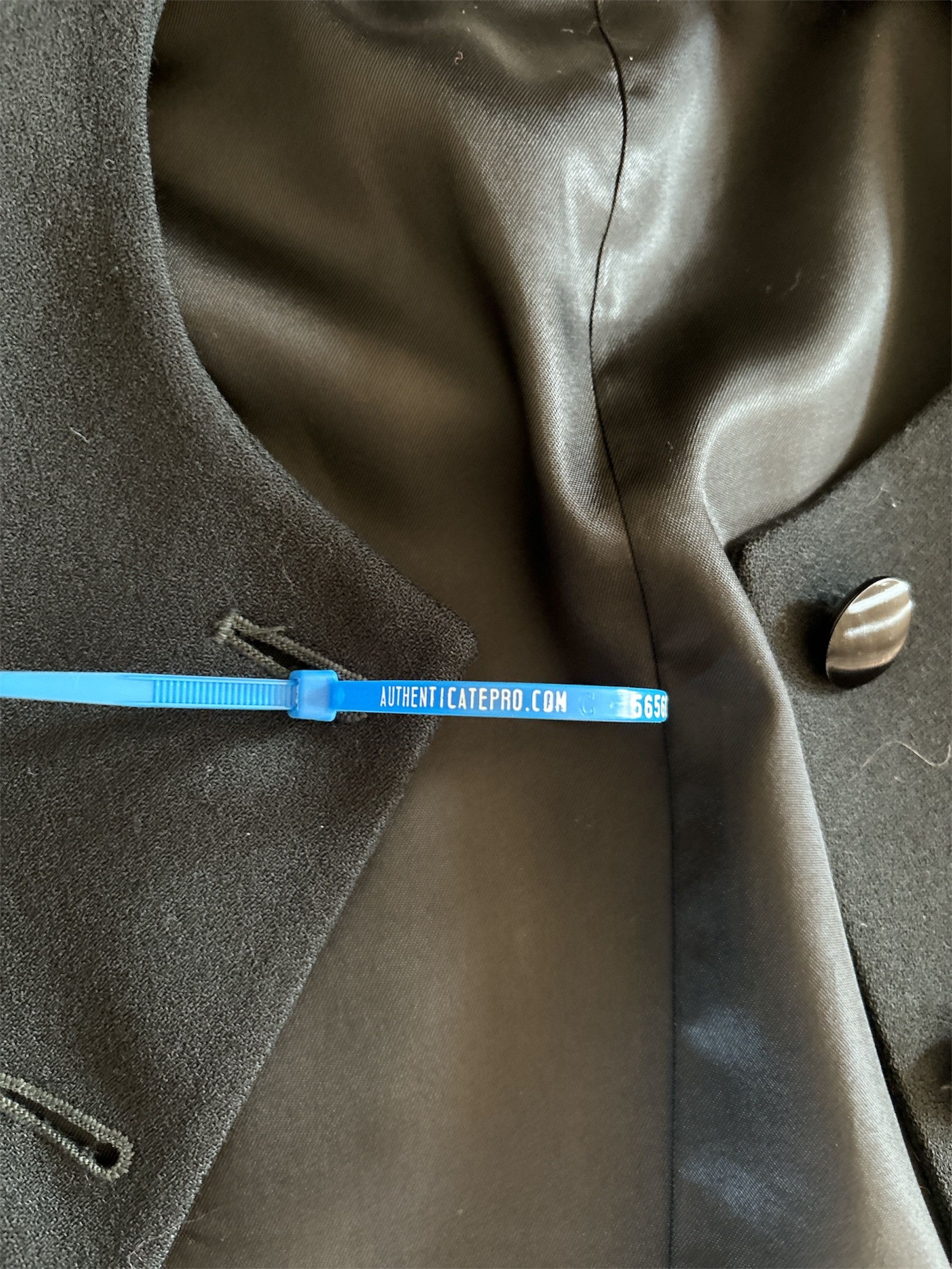 Christian Dior Monsieur Vtg Christian Dior 100% Wool Black Button Blazer Jacket Size M / US 6-8 / IT 42-44 - 6 Thumbnail