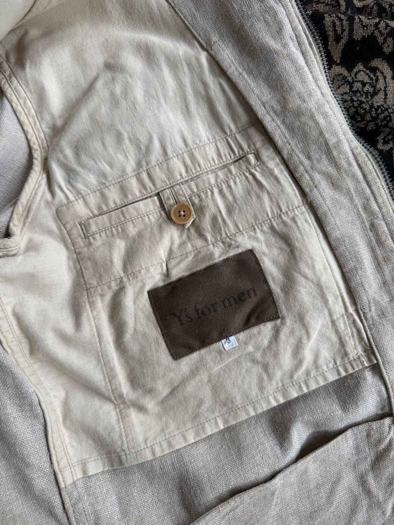 Yohji Yamamoto Yohji Yamamoto Yohji Yamamoto Y's Men Linen Jacket Size US M / EU 48-50 / 2 - 6 Thumbnail