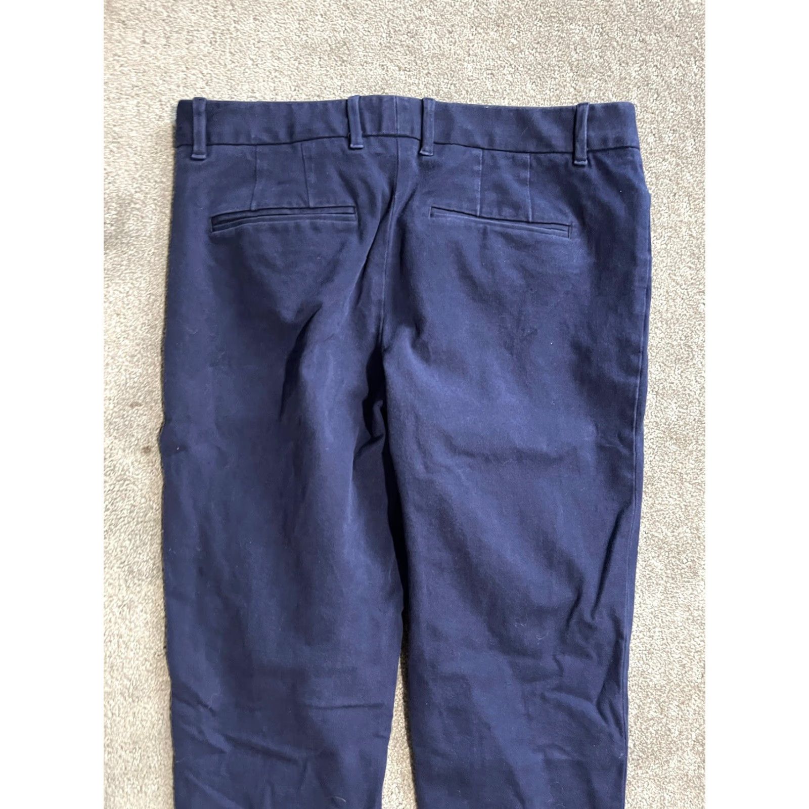 Gap Gap Slim Cropped Stretch Pants Women 32x24 Navy Blue Pockets Size 6R Size 28" / US 6 / IT 42 - 3 Thumbnail