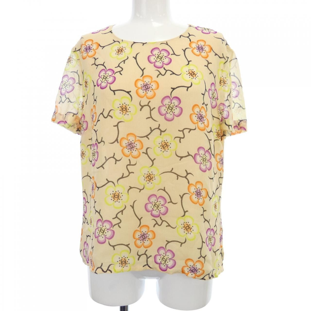 Chanel Chanel Chanel Silk Top Textile Tops P17976V10047 DUTY FREE for USA Size ONE SIZE - 1 Thumbnail