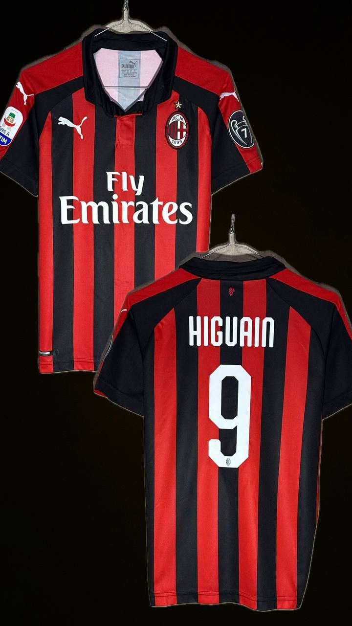 Puma AC Milan 2018/19 Home HIGUAIN Puma football Jersey shirt Size US XXS / EU 40 - 1 Thumbnail