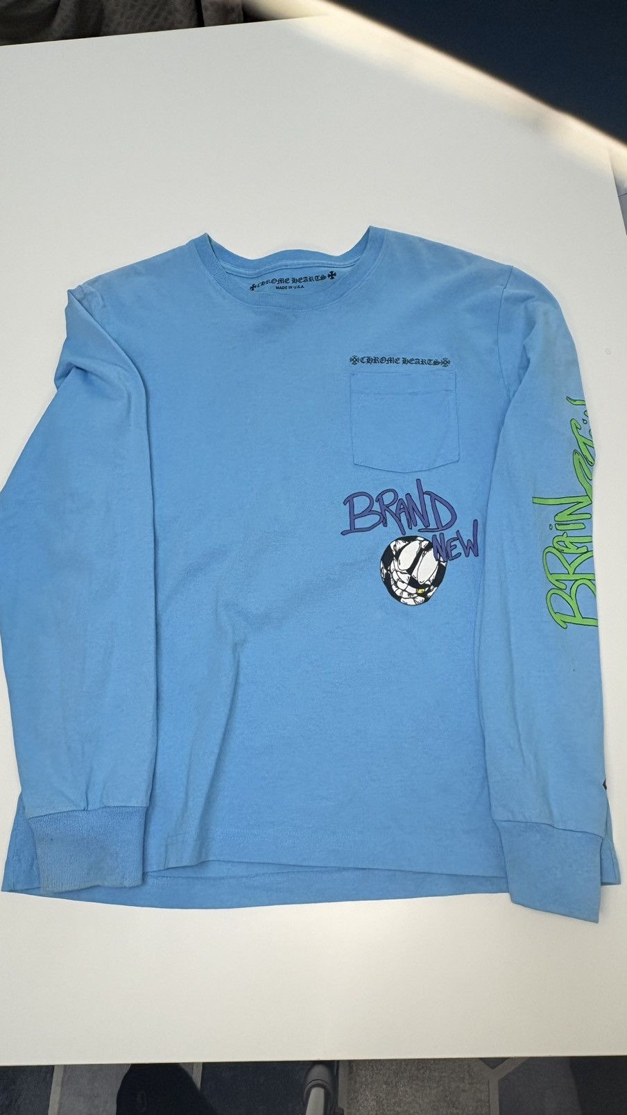 Chrome Hearts Chrome Hearts Matty Boy Long Sleeve Blue Brand New Print Size US L / EU 52-54 / 3 - 2 Thumbnail