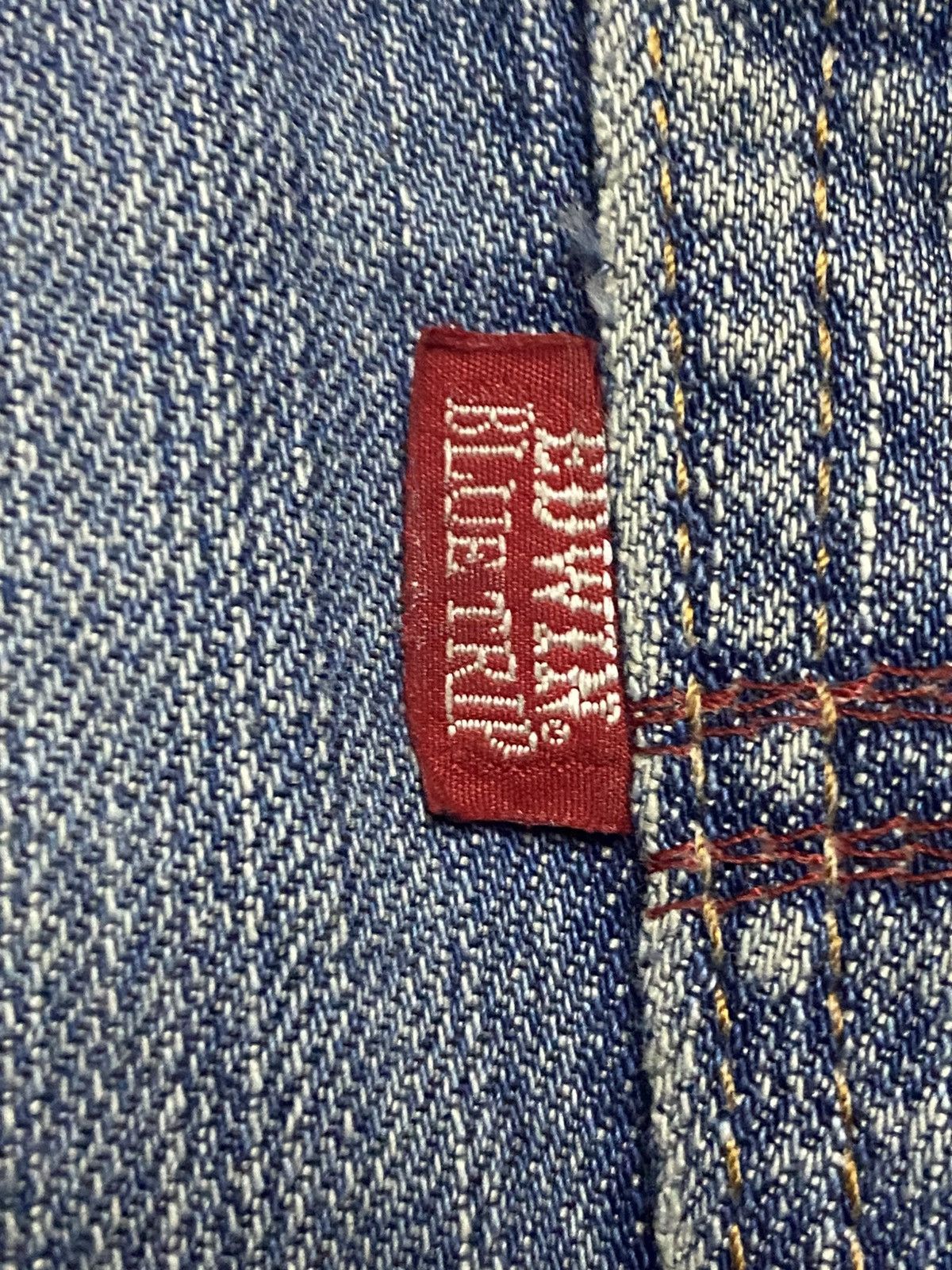 Edwin Japanese Brand Edwin Blue Trip Grunge Distressed Loose Jeans Size US 35 - 14 Thumbnail