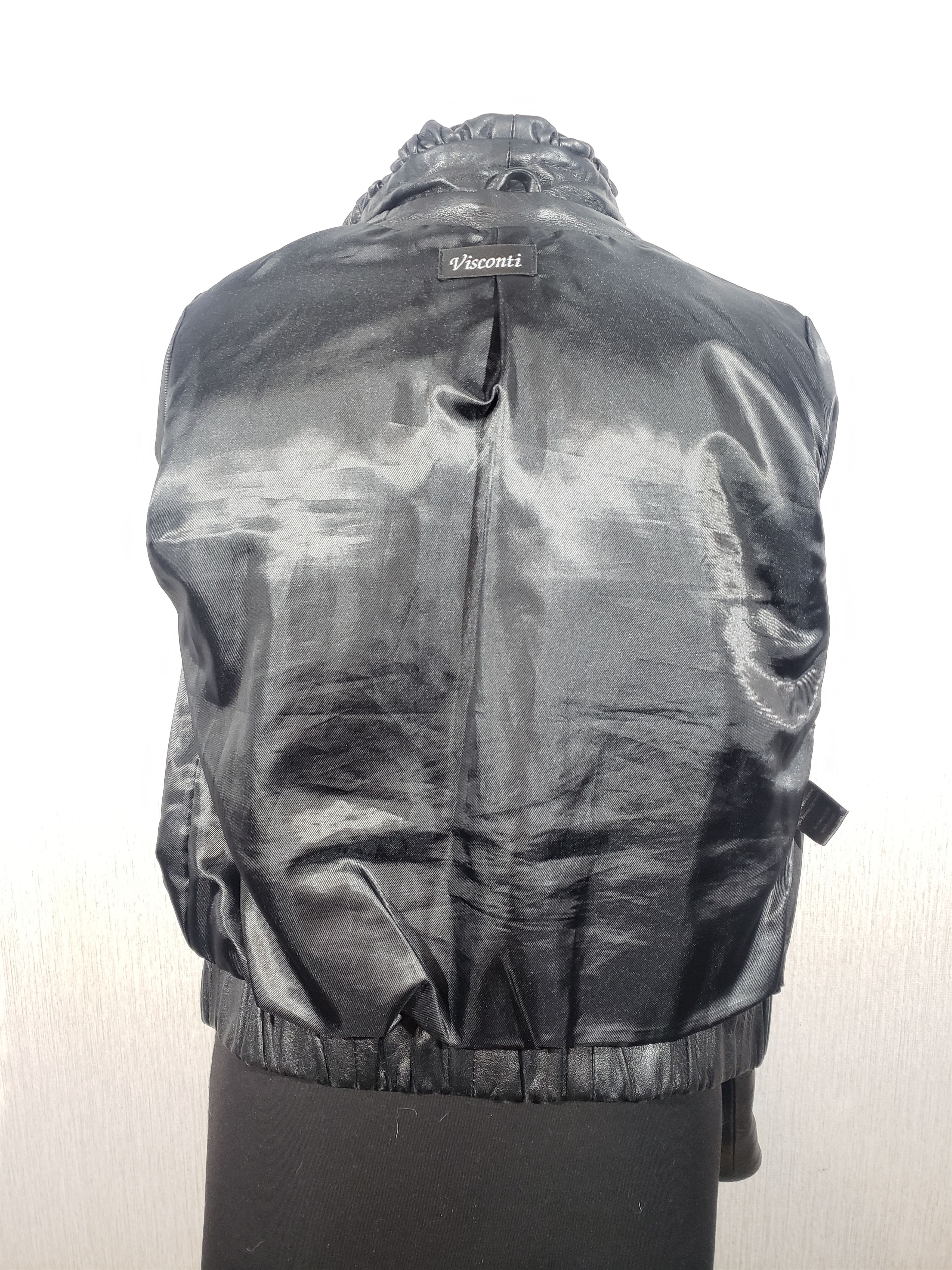Other Cute women's leather jacket with a metal zipper. Size L / US 10 / IT 46 - 7 Thumbnail