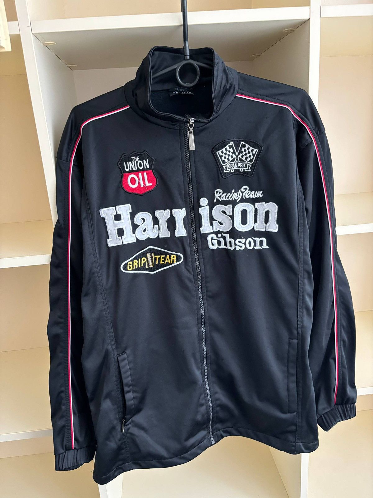NASCAR Vintage Harrison Gibson Racing Track Jacket Size US L / EU 52-54 / 3 - 5 Thumbnail