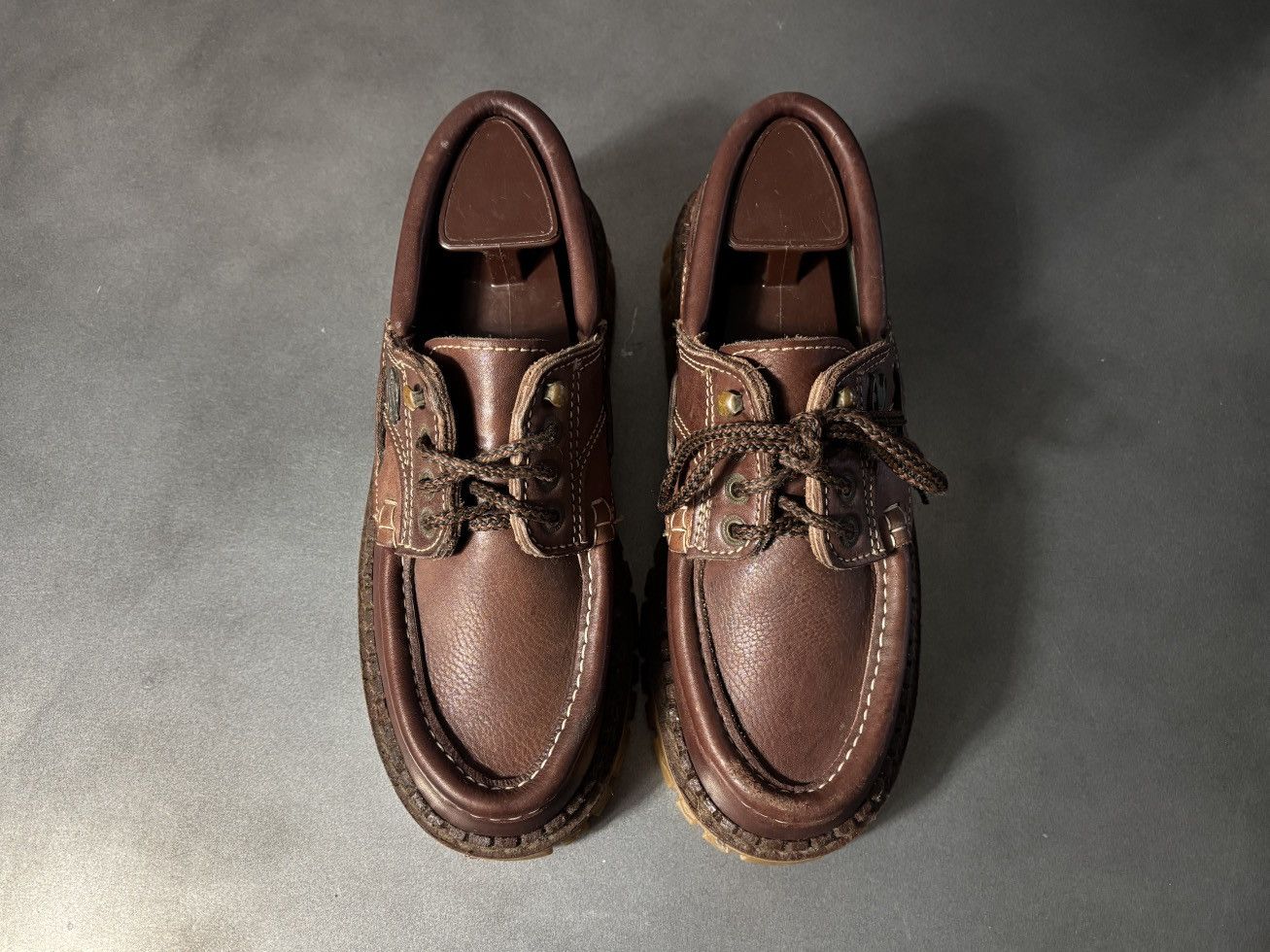 Vintage Y2K Vintage Lug Sole Moc Toe Boat Shoe Chunky Loafer Raver Size US 9.5 / EU 42-43 - 21 Thumbnail