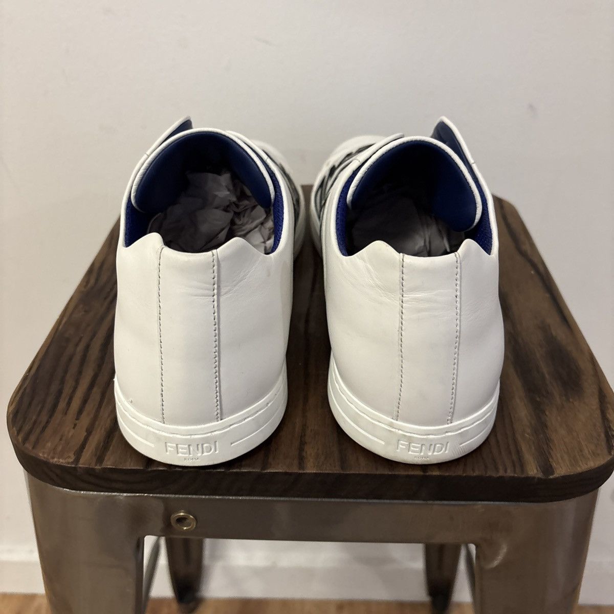 Fendi Fendi white leather low-top slip-on sneakers Size 10 US Size US 10 / EU 43 - 5 Thumbnail