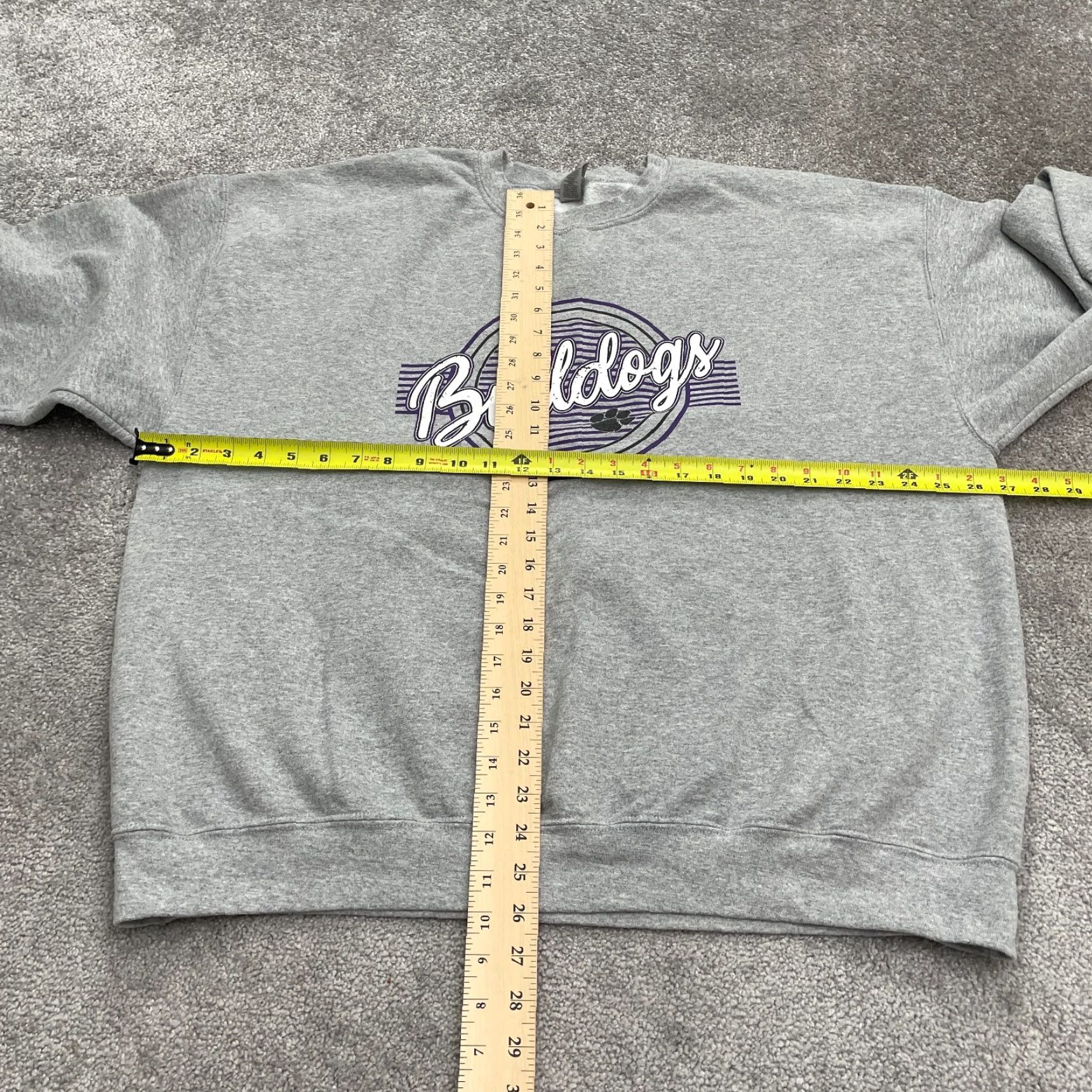 Gildan Gildan Heavy Blend Pullover Sweatshirt Mens 2XL Gray Fleece Crew Neck Graphic Shirt Size US XXL / EU 58 / 5 - 7 Thumbnail