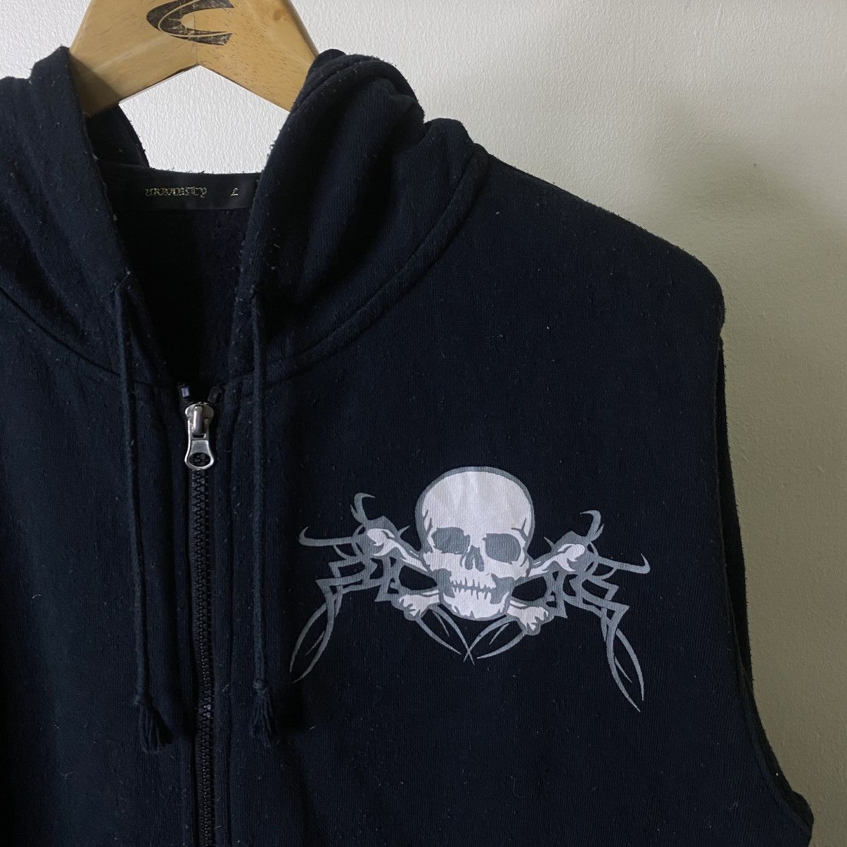 If Six Was Nine Skulls Seditionaries Poem Cyber Gothic Punk Grunge LGB ZipUp Size US L / EU 52-54 / 3 - 7 Thumbnail