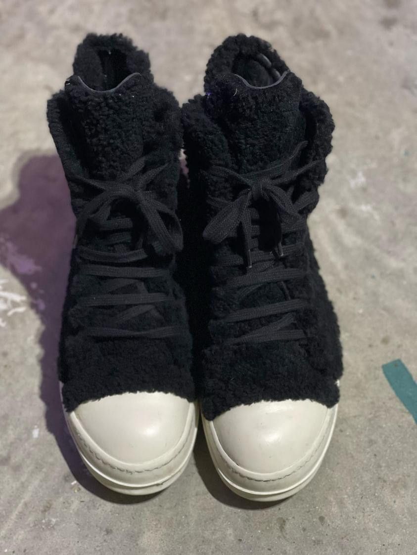 Rick Owens Rick Owens Ramone "Scarpe Shearling" Size US 11 / EU 44 - 4 Thumbnail