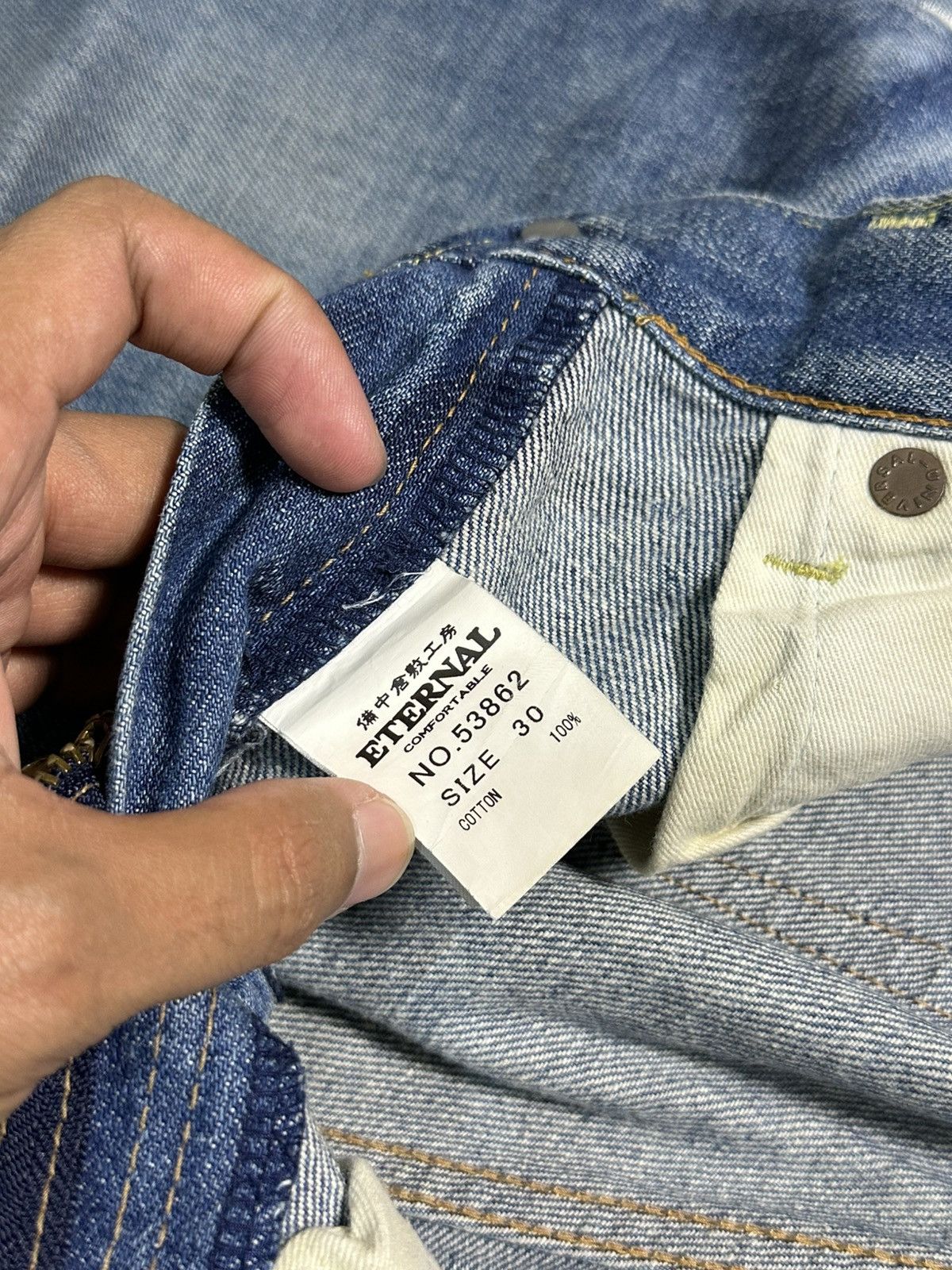 Sugar Cane Vintage Eternal Clawmark Faded Loose Baggy Jeans Size US 30 / EU 46 - 11 Thumbnail