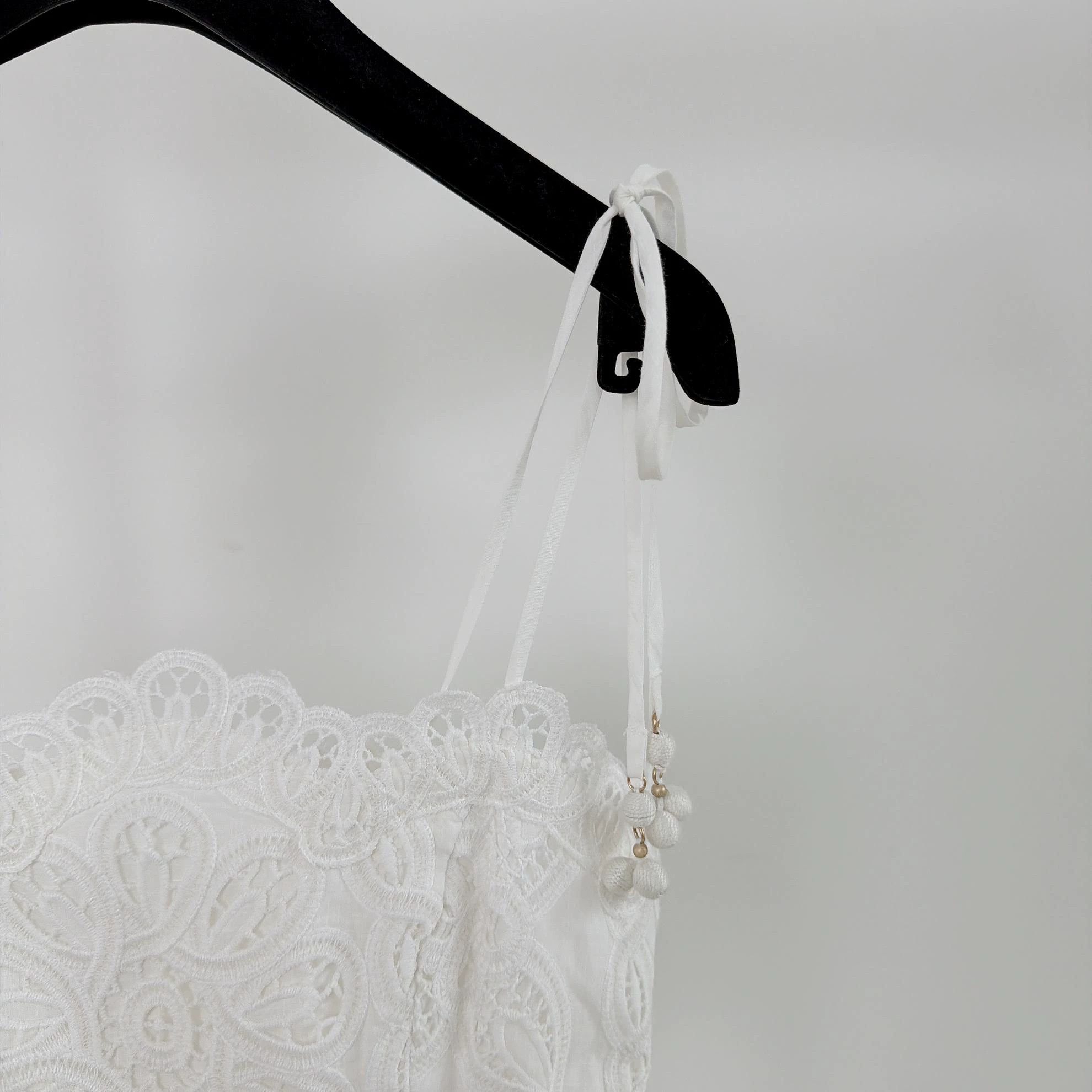 Zimmermann Zimmermann White Cami Top 0 9382 Size XS / US 0-2 / IT 36-38 - 3 Thumbnail