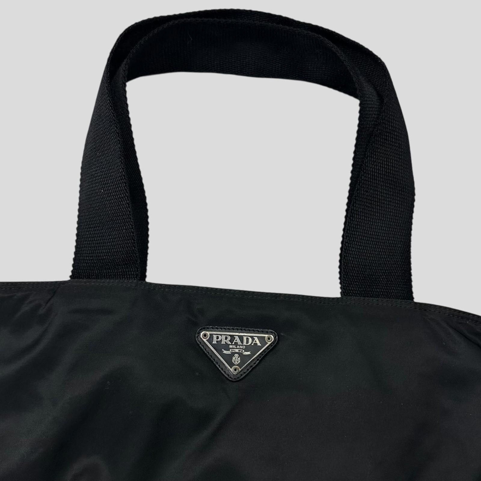 Prada Prada Milano 90’s Black Nylon Tote Bag Size ONE SIZE - 2 Thumbnail