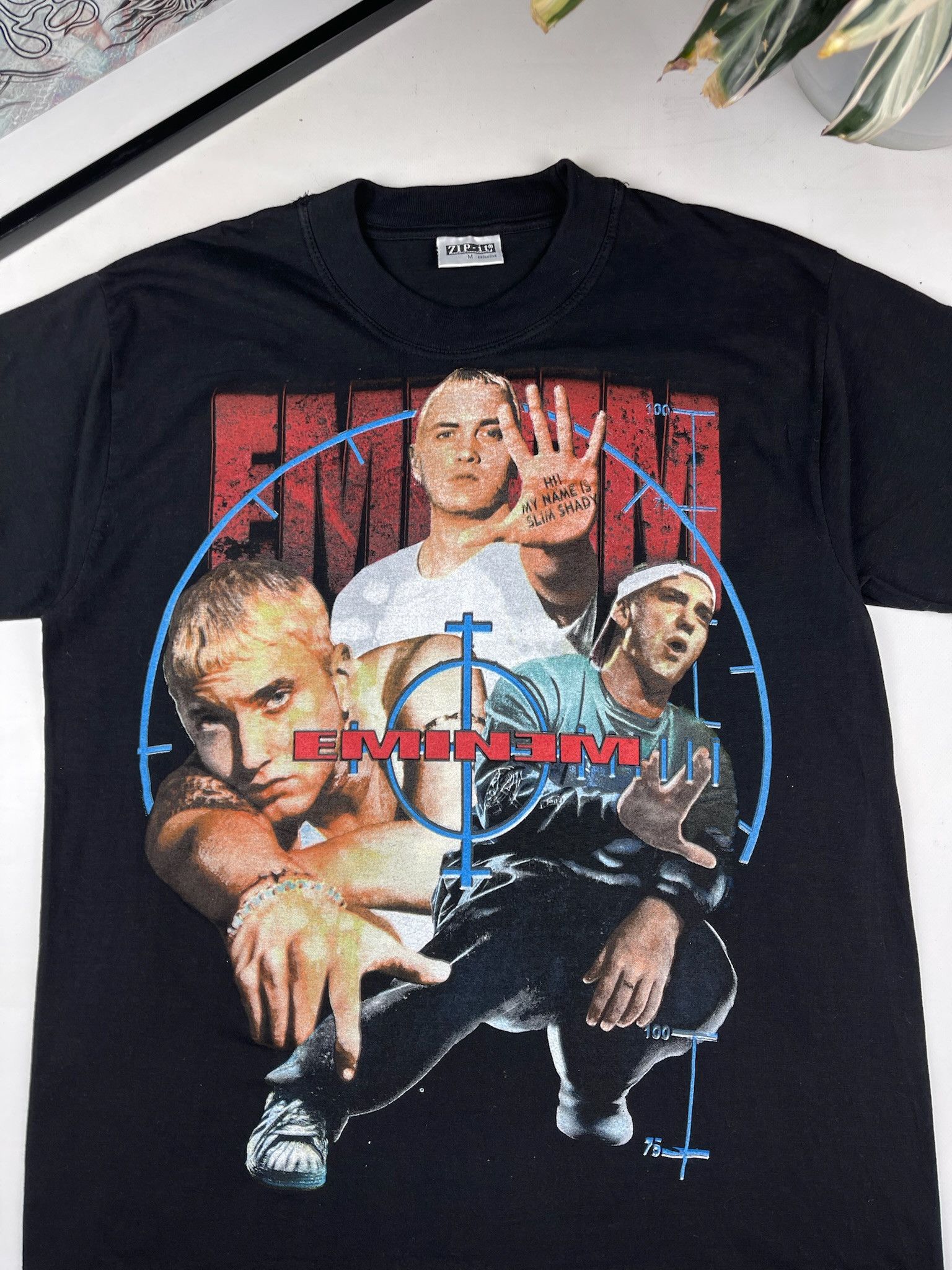 Band Tees 00s Eminem Vintage Rap Tour Tee Hip Hop Rare Band Y2K Size US M / EU 48-50 / 2 - 2 Thumbnail