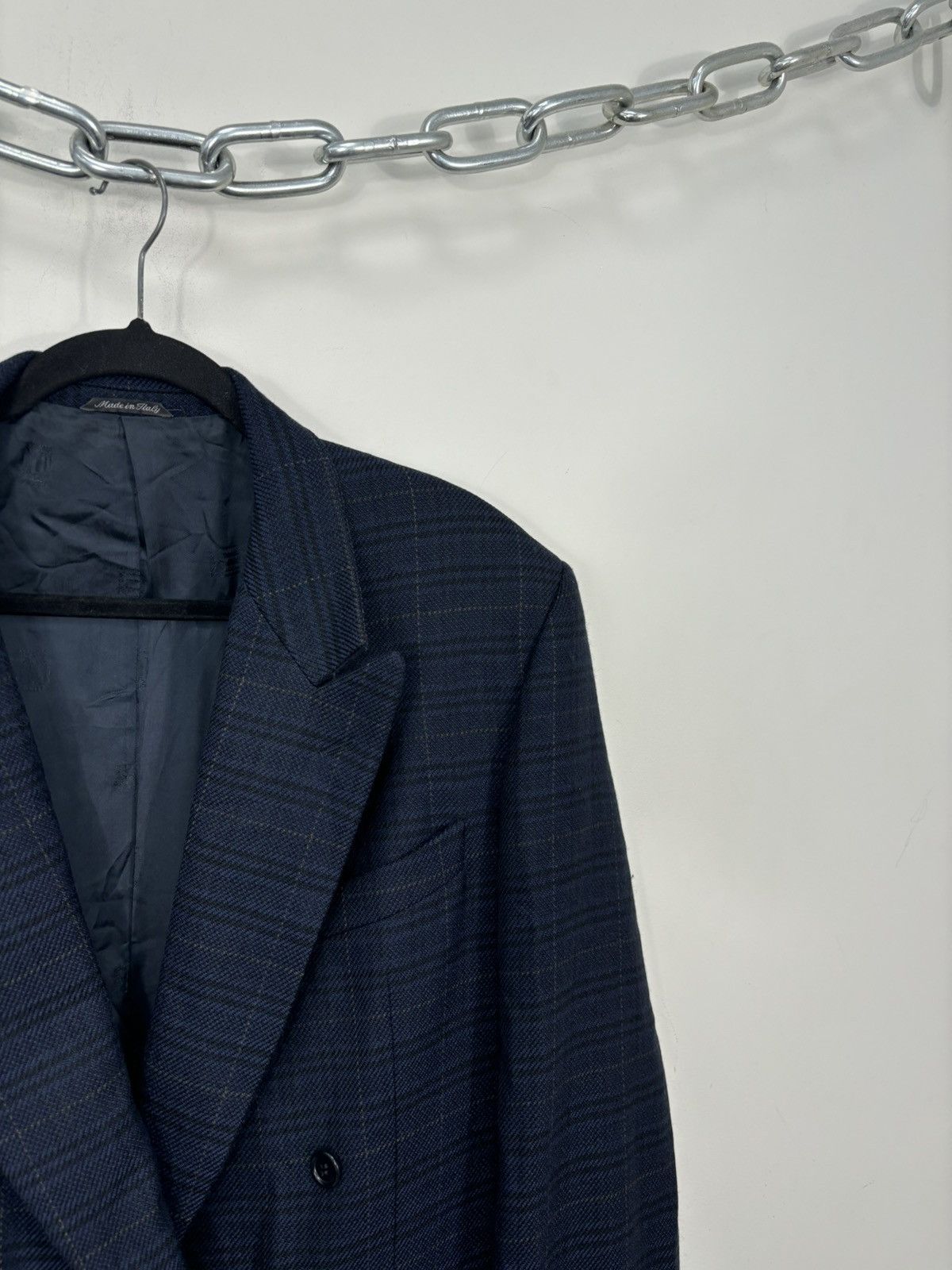 GF Ferre Vintage Gianfranco Ferre 0001 Studio Glen Plaid Wool Blazer Size 46R - 5 Thumbnail