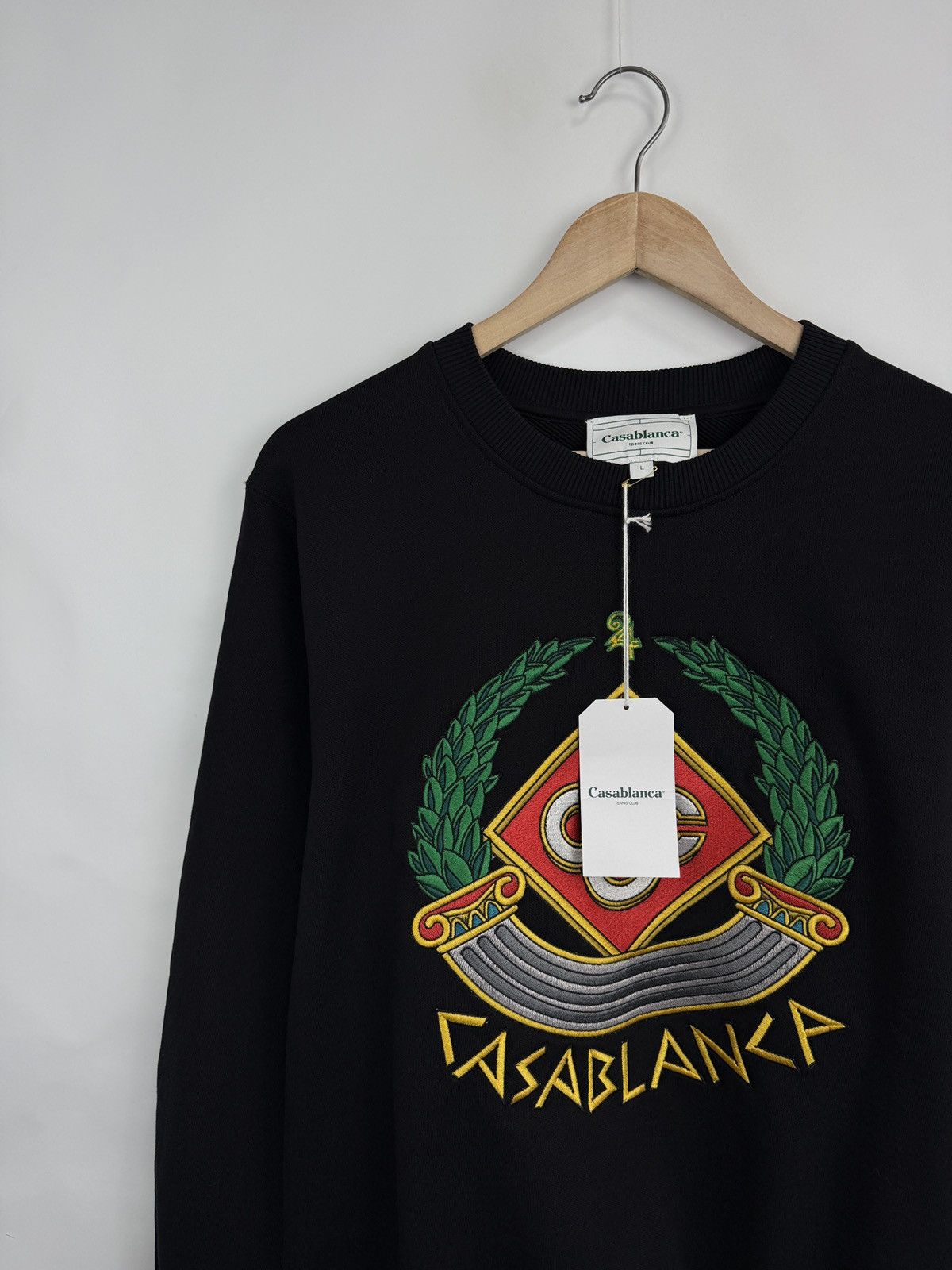 Casablanca ❗️NEW 🇫🇷 Casablanca Tennis Club Embroidered Crest Sweatshirt Size US L / EU 52-54 / 3 - 8 Thumbnail