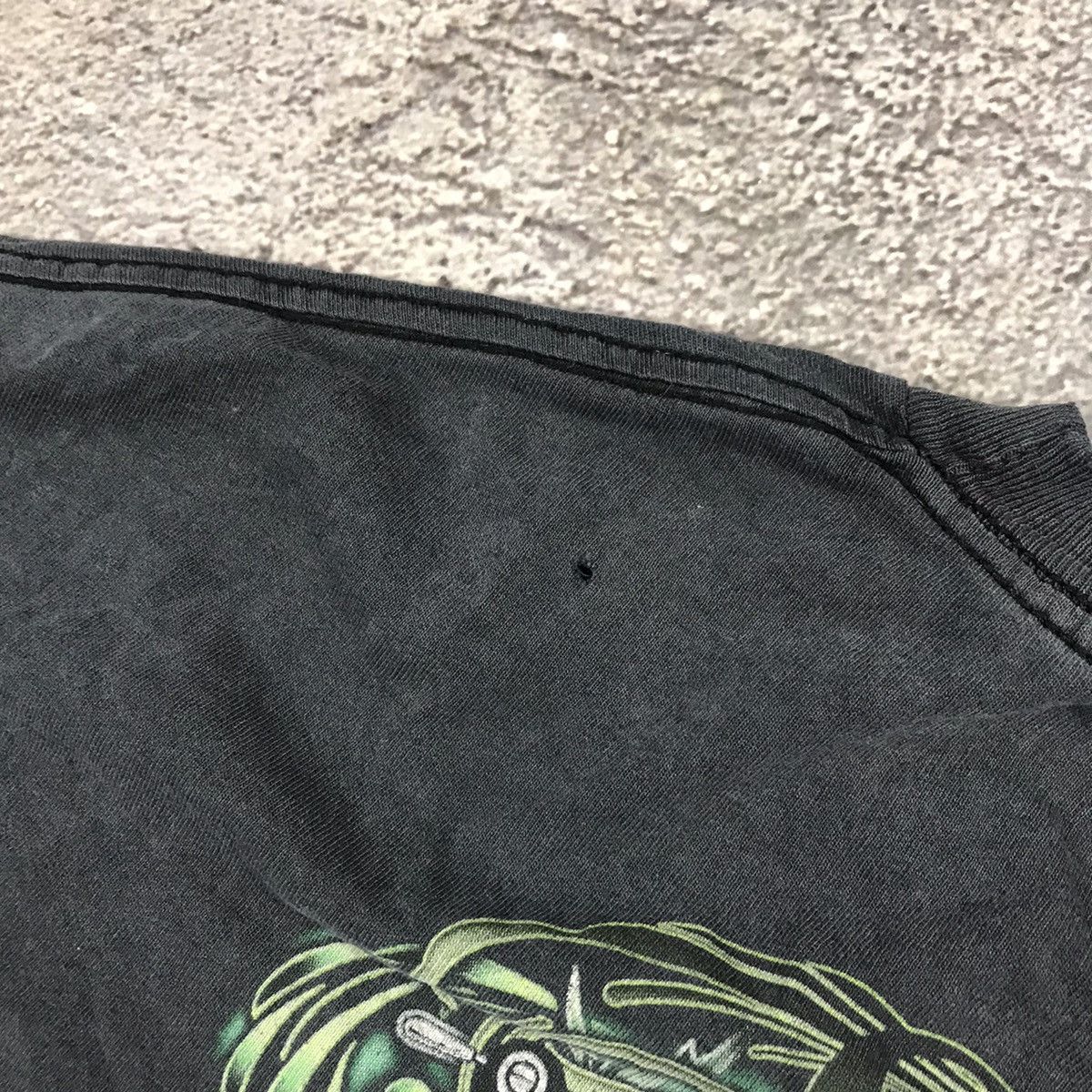 Vintage Vintage 90s Skeleton Graphic Tee Sun Faded Grunge Baggy XL Size US XL / EU 56 / 4 - 6 Thumbnail