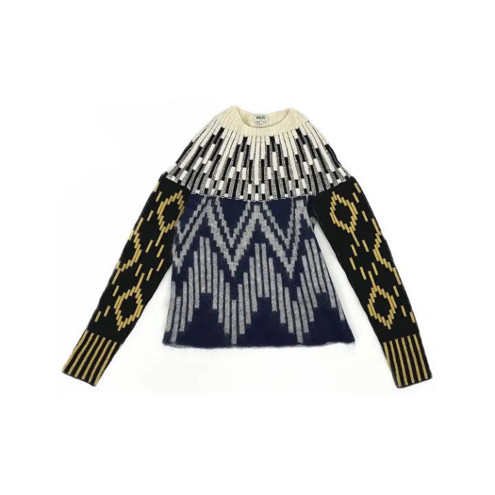 Kenzo Kenzo Stylish Knit Sweatshirt with Unique Design 0079 Size US S / EU 44-46 / 1 - 1 Thumbnail