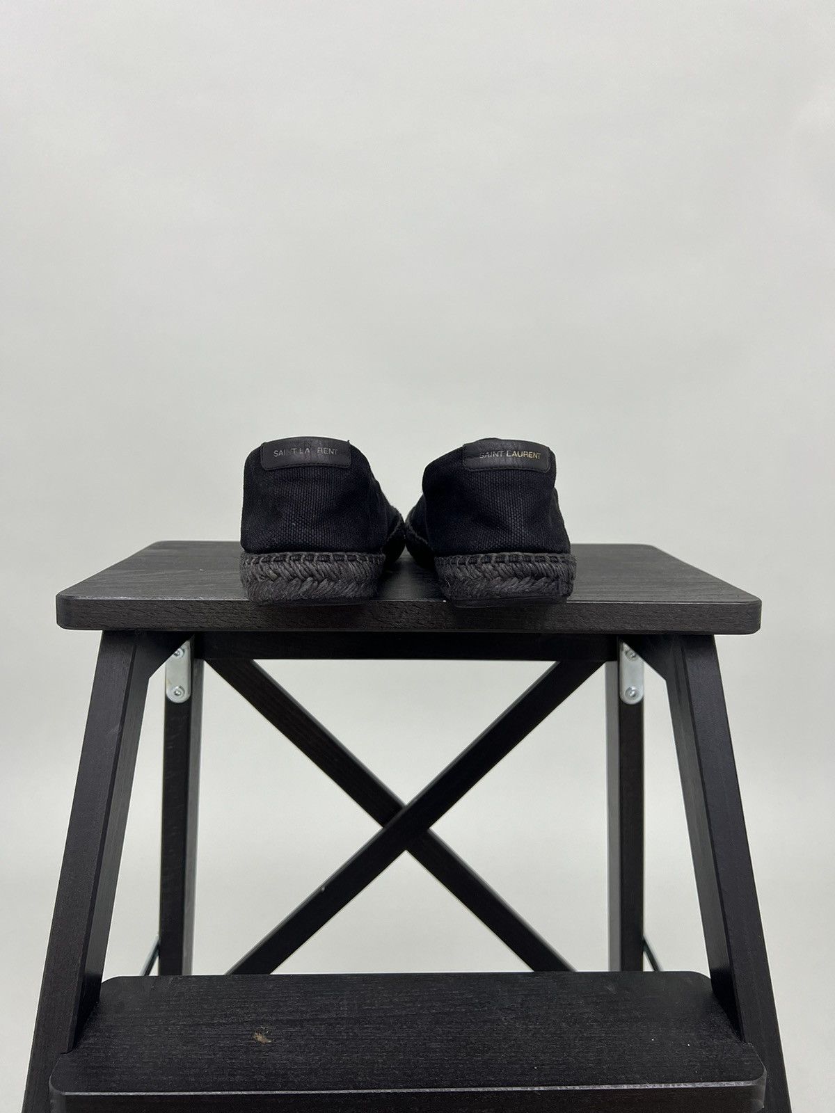 Saint Laurent Paris Saint Laurent Womens Espadrilles Black Size 37 Size US 7 / IT 37 - 7 Thumbnail