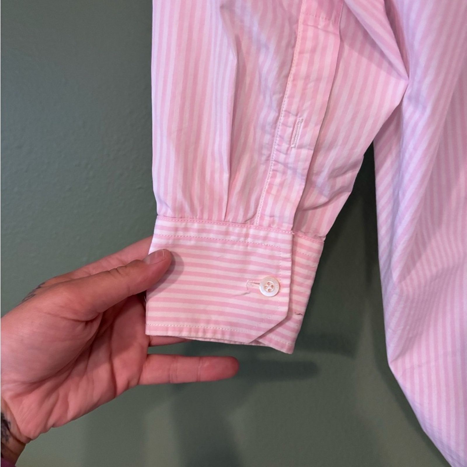 Balenciaga Balenciaga New Swing Logo Button Down Striped Shirt Size XS Size XXS / US 00 / IT 34 - 8 Thumbnail