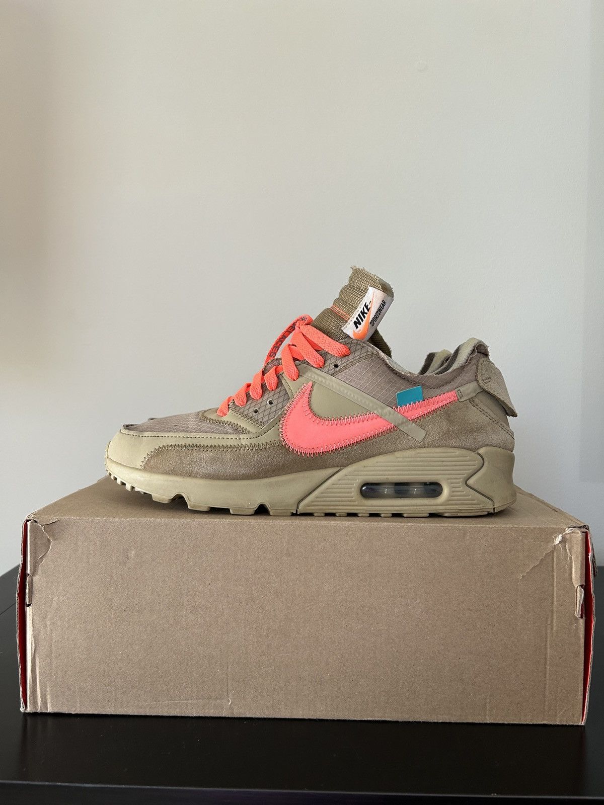 Nike × Off-White Nike Off White Airmax 90 Desert Ore Size US 9 / EU 42 - 2 Thumbnail