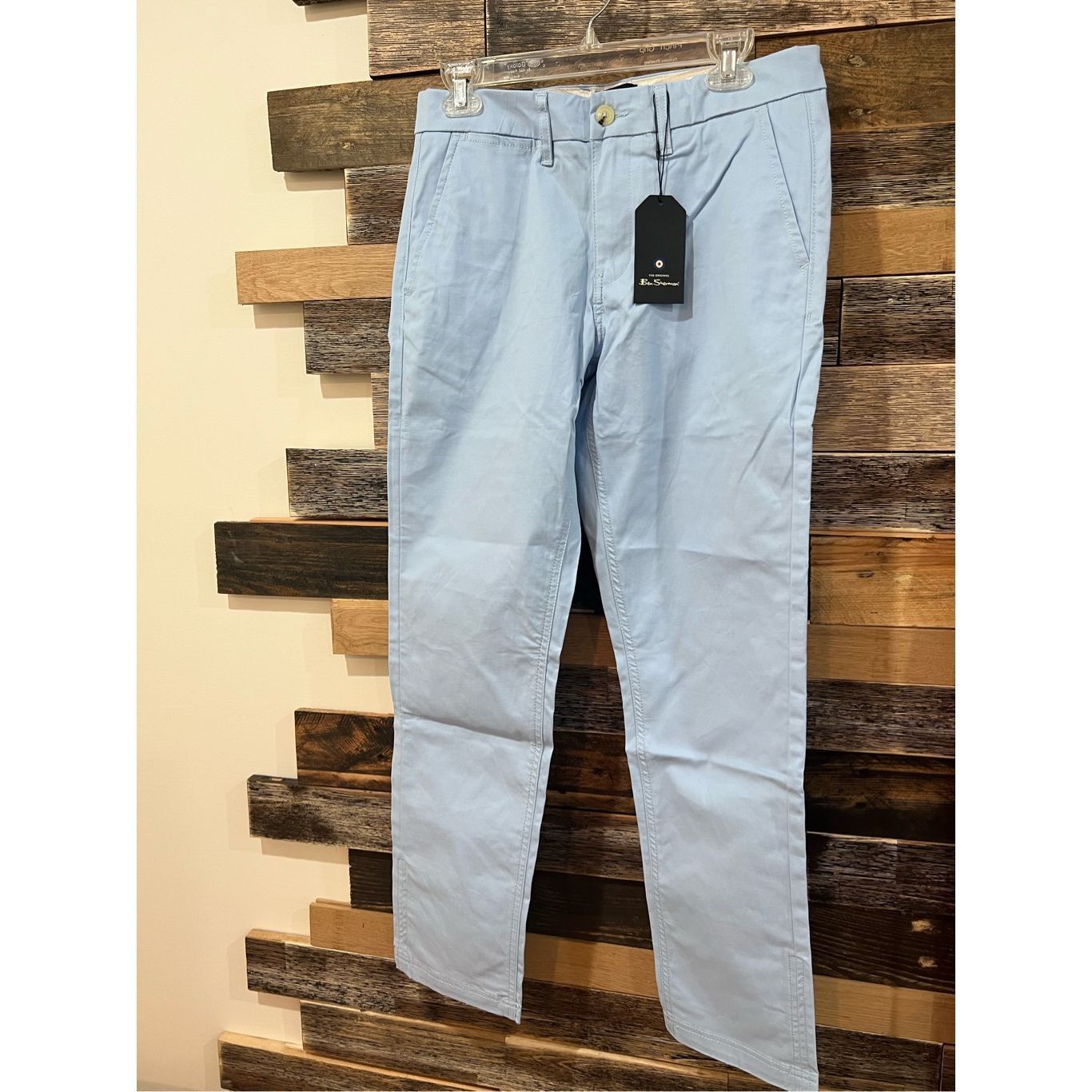 Ben Sherman Ben Sherman NWT Straight Fit Mens blue Chino Casual Pants 38x30 Size US 38 / EU 54 - 1 Thumbnail