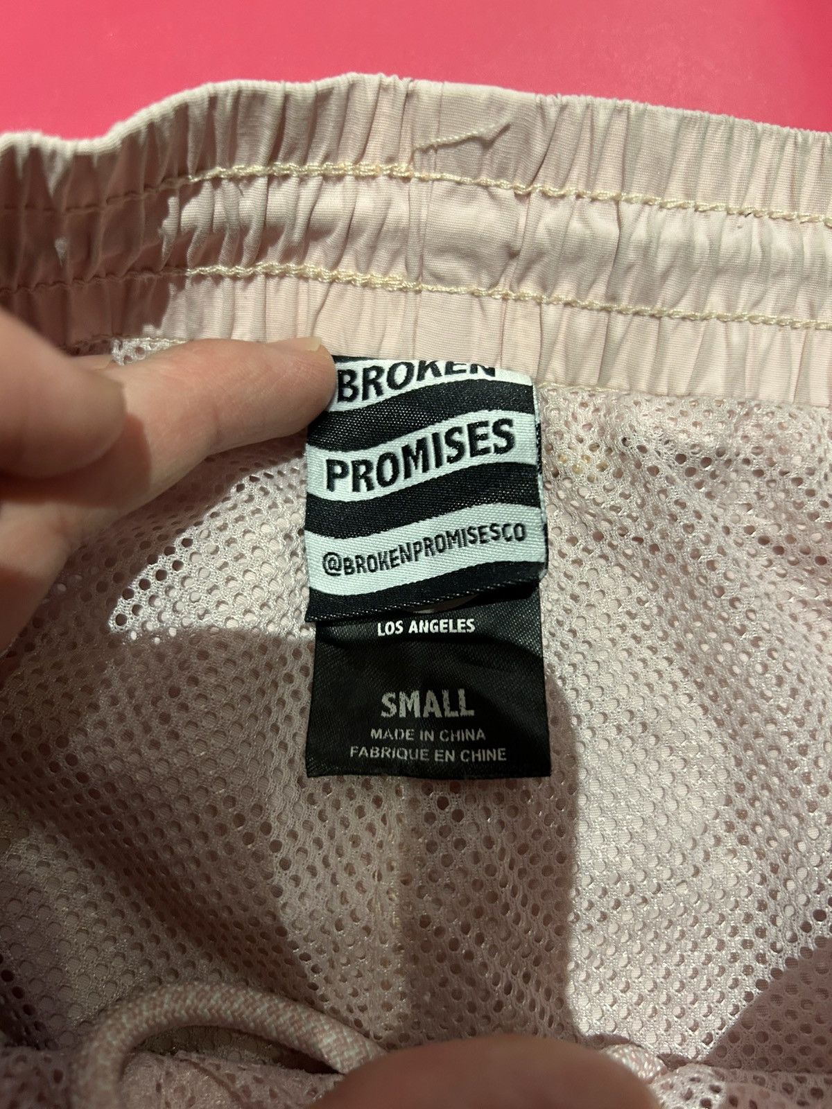 Broken Promises Co. BROKEN PROMISES ‘LSD’ Love Someone Differently PINK PANTS Size US 32 / EU 48 - 6 Thumbnail