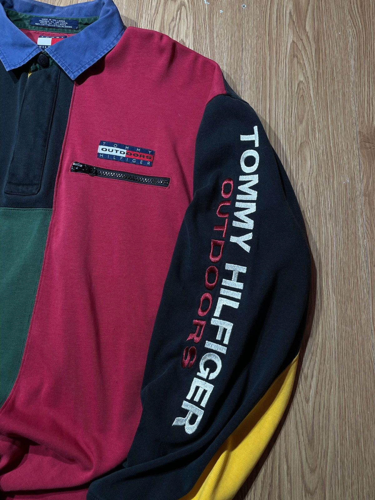 Tommy Hilfiger × Vintage Polo T-shirt Tommy Hilfiger Outdoors 90’s Vintage Size US L / EU 52-54 / 3 - 4 Thumbnail