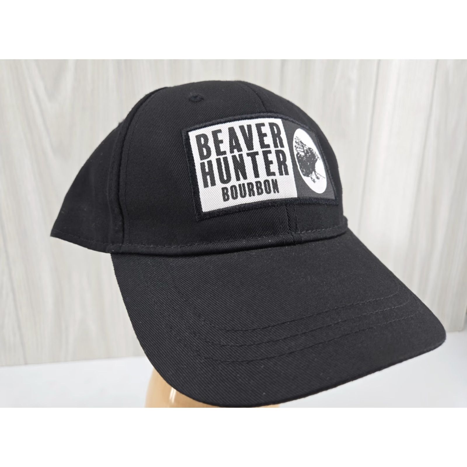 Hunter Beaver Hunter Bourbon Ball Cap Truckers Hat Adjustable Snapback Black Hat Men Baseball Cap Size ONE SIZE - 3 Thumbnail