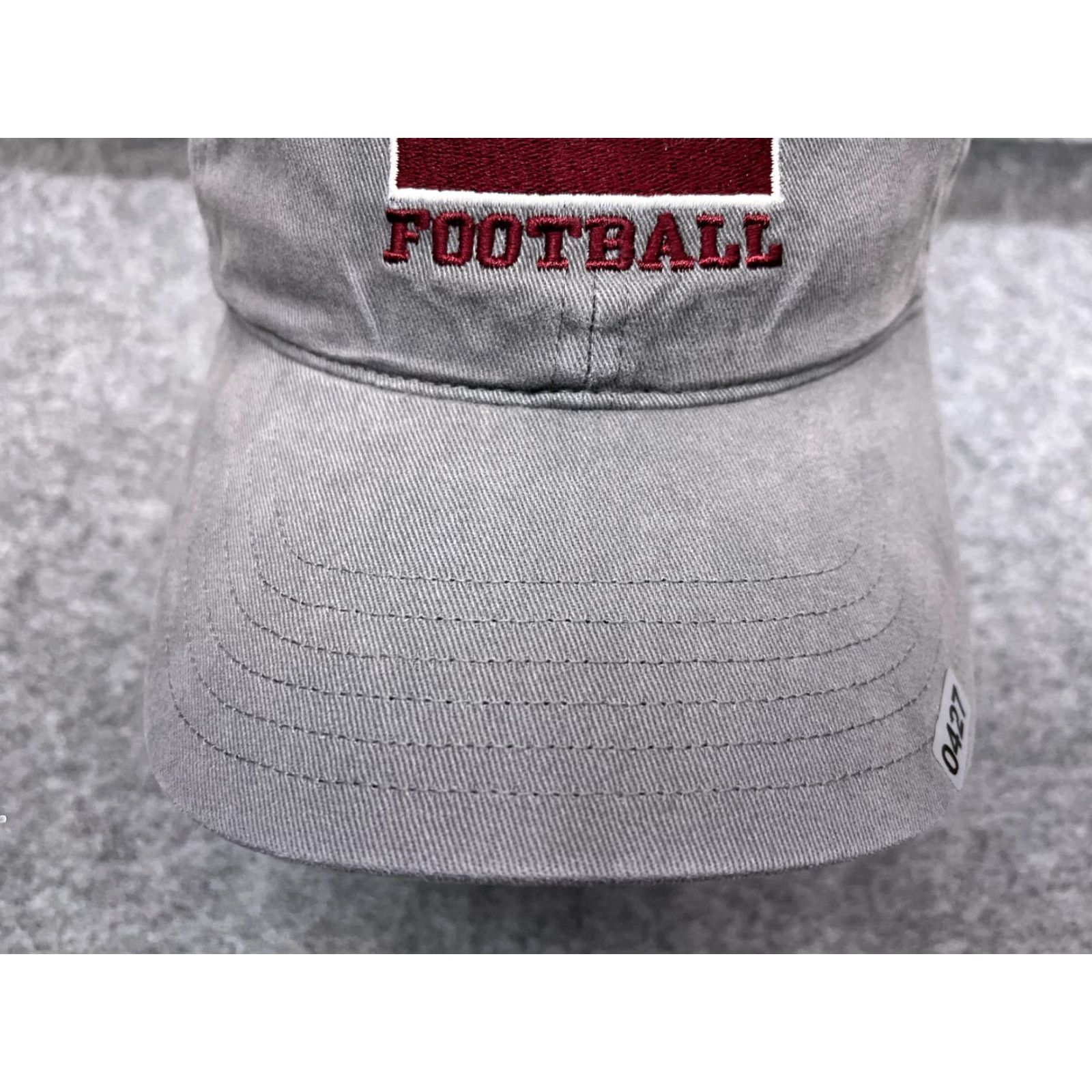 Adidas adidas Baseball Hat Cap Adjustable One Size Men Gray 100% Cotton Twill Lee Football Size ONE SIZE - 3 Thumbnail