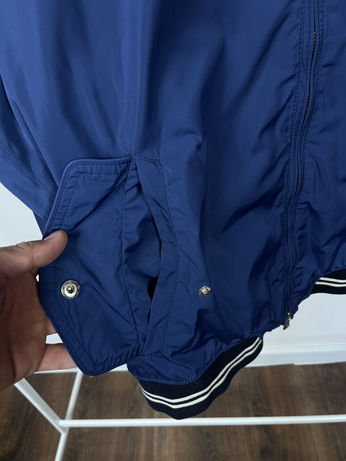 Hackett Hackett London Blue Bomber Jacket XL Men’s Nylon Retro Style Size US XL / EU 56 / 4 - 8 Thumbnail