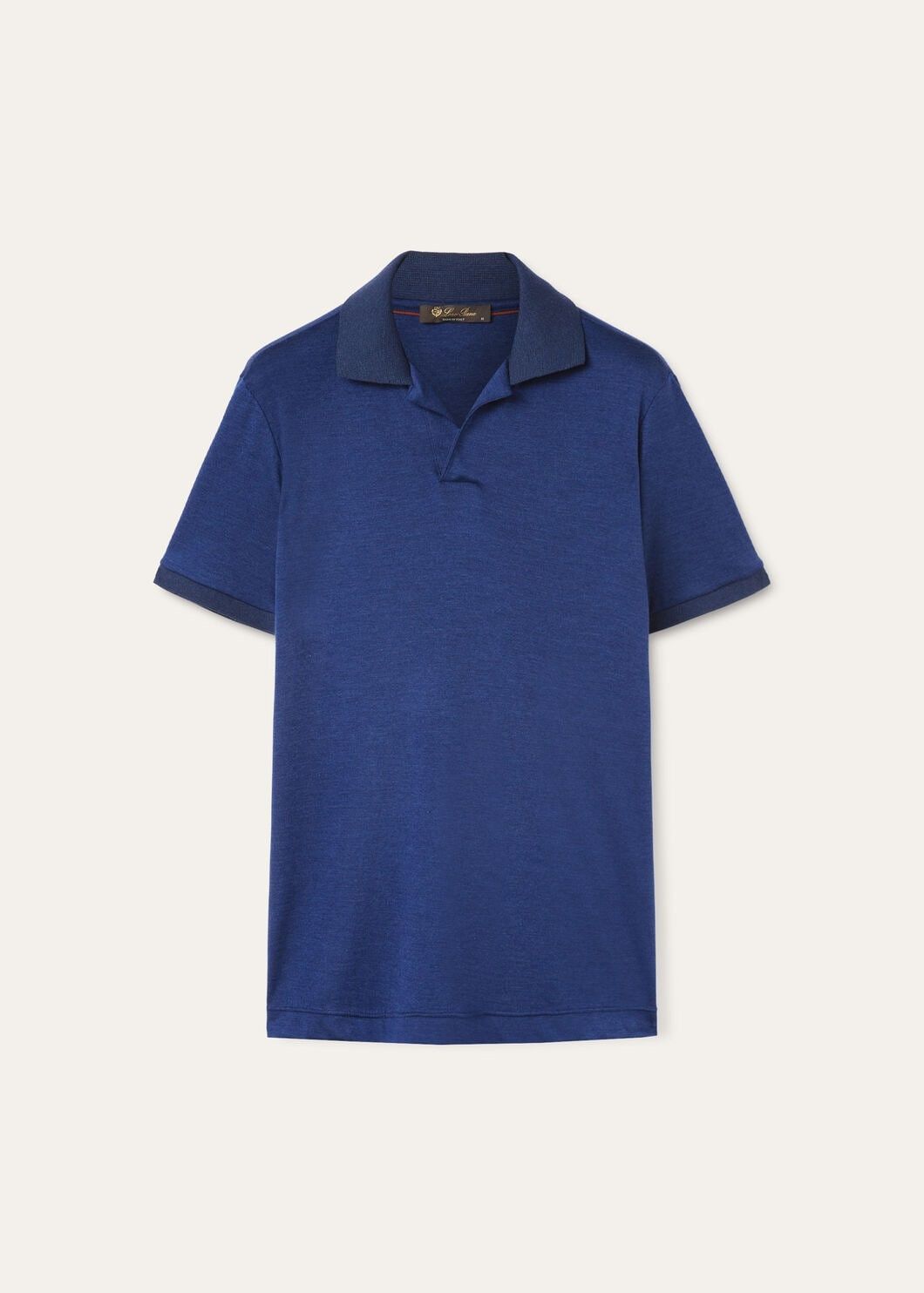 Loro Piana o1w1db10125 FAM3988 Open Polo Shirt in Navy Blue Size US M / EU 48-50 / 2 - 1 Thumbnail