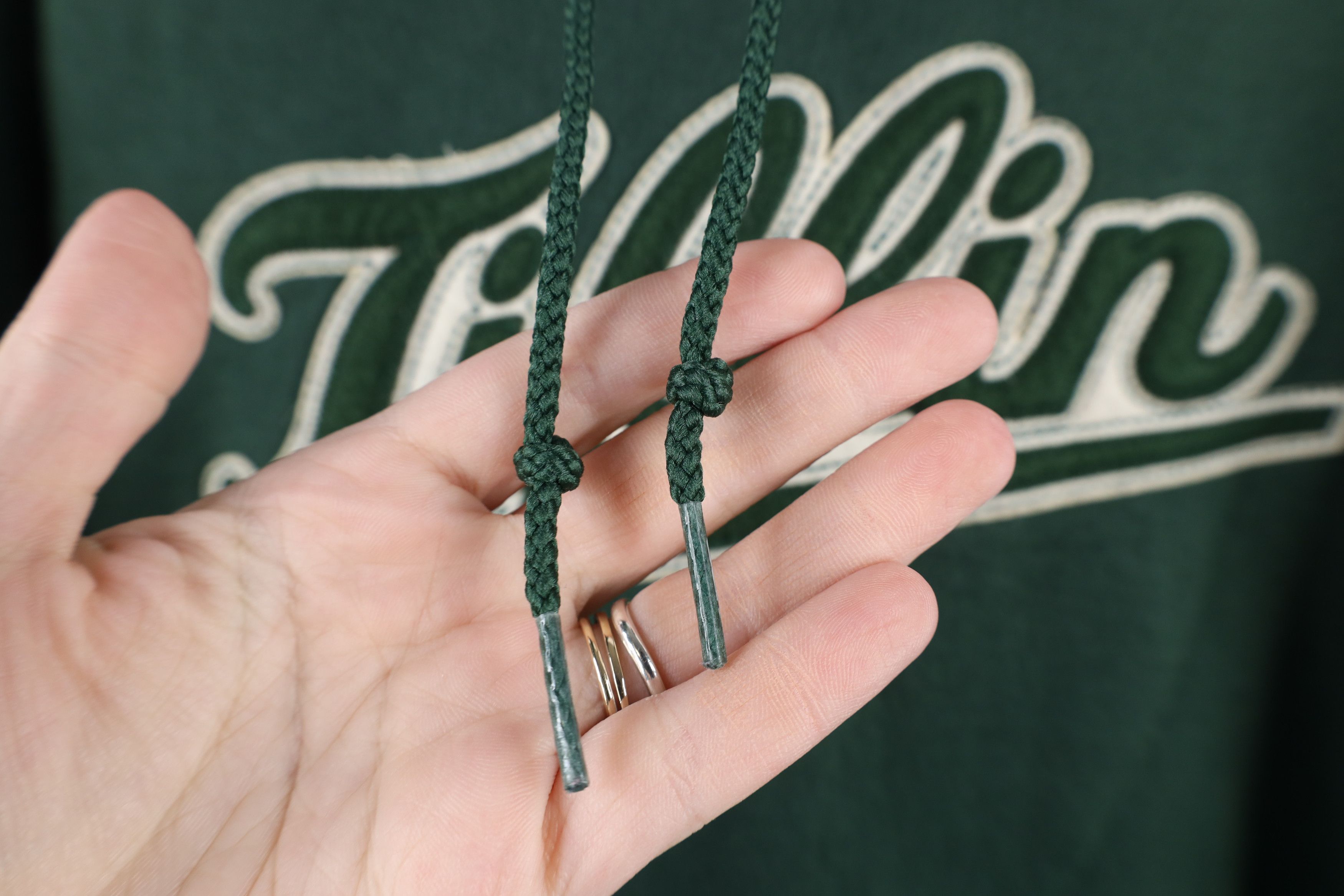 Champion × Vintage Vintage Champion Spell Script Tiffin University Hoodie Green Size US M / EU 48-50 / 2 - 5 Thumbnail