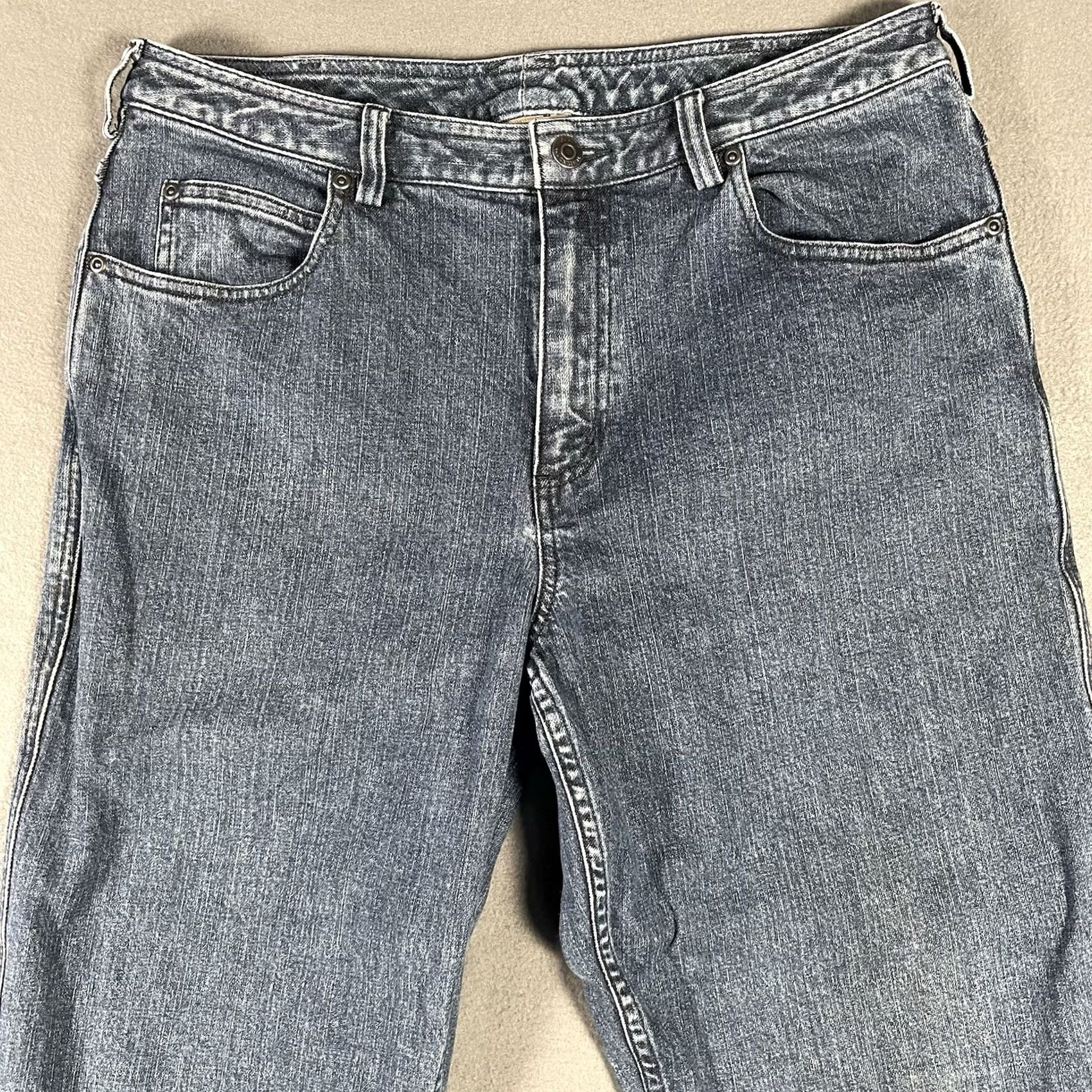 Duluth Trading Company Duluth Trading Company Jeans Womens 12x32 Blue Medium Wash Denim Bootcut Cowgirl Size 34" / US 12 / IT 48 - 2 Thumbnail