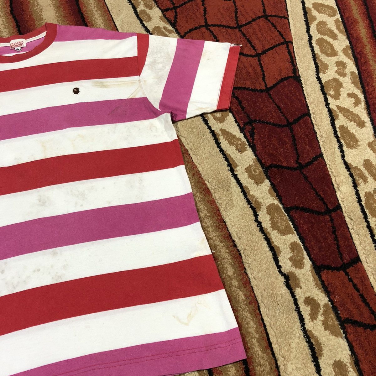 Bape Vintage Bape By A Bathing Ape Made In Japan Rare T Shirt Size US L / EU 52-54 / 3 - 17 Thumbnail