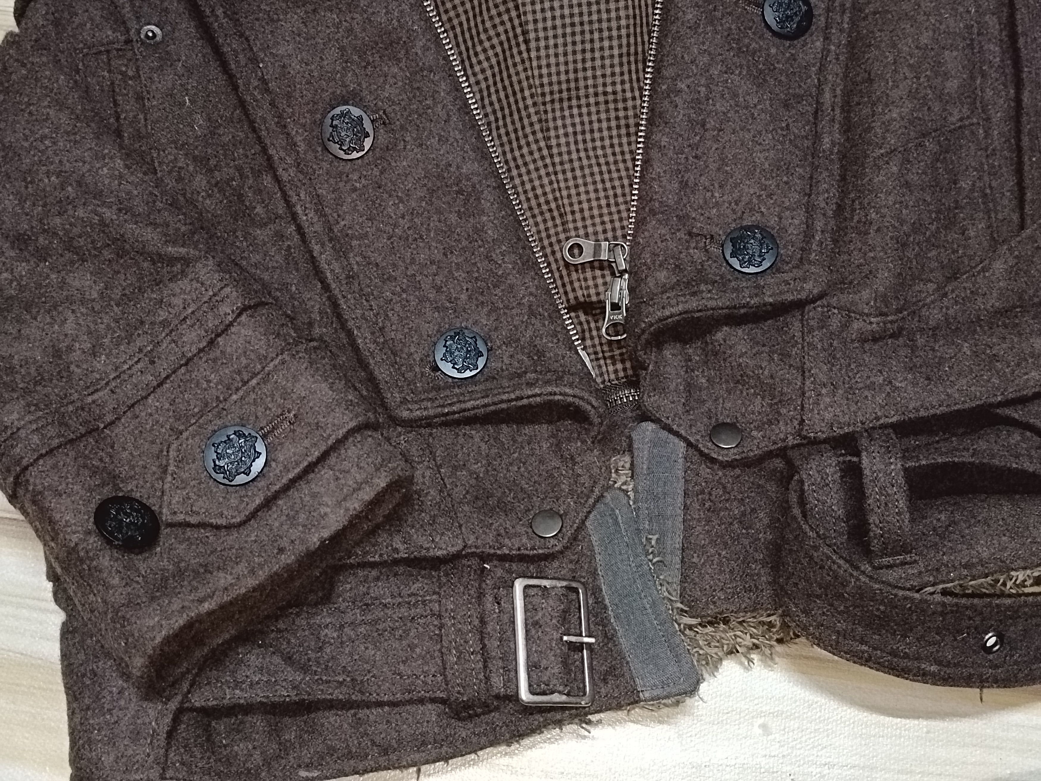 14th Addiction 💥RARE💥Vintage PPFM Jacket Fur Hoodie jacket punk style Size US M / EU 48-50 / 2 - 17 Thumbnail