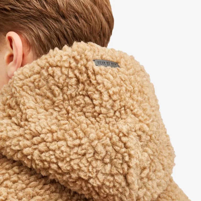Fear of God o1s22i1n1024 Fleece Maxi Sweatshirt in Beige Size US M / EU 48-50 / 2 - 5 Thumbnail
