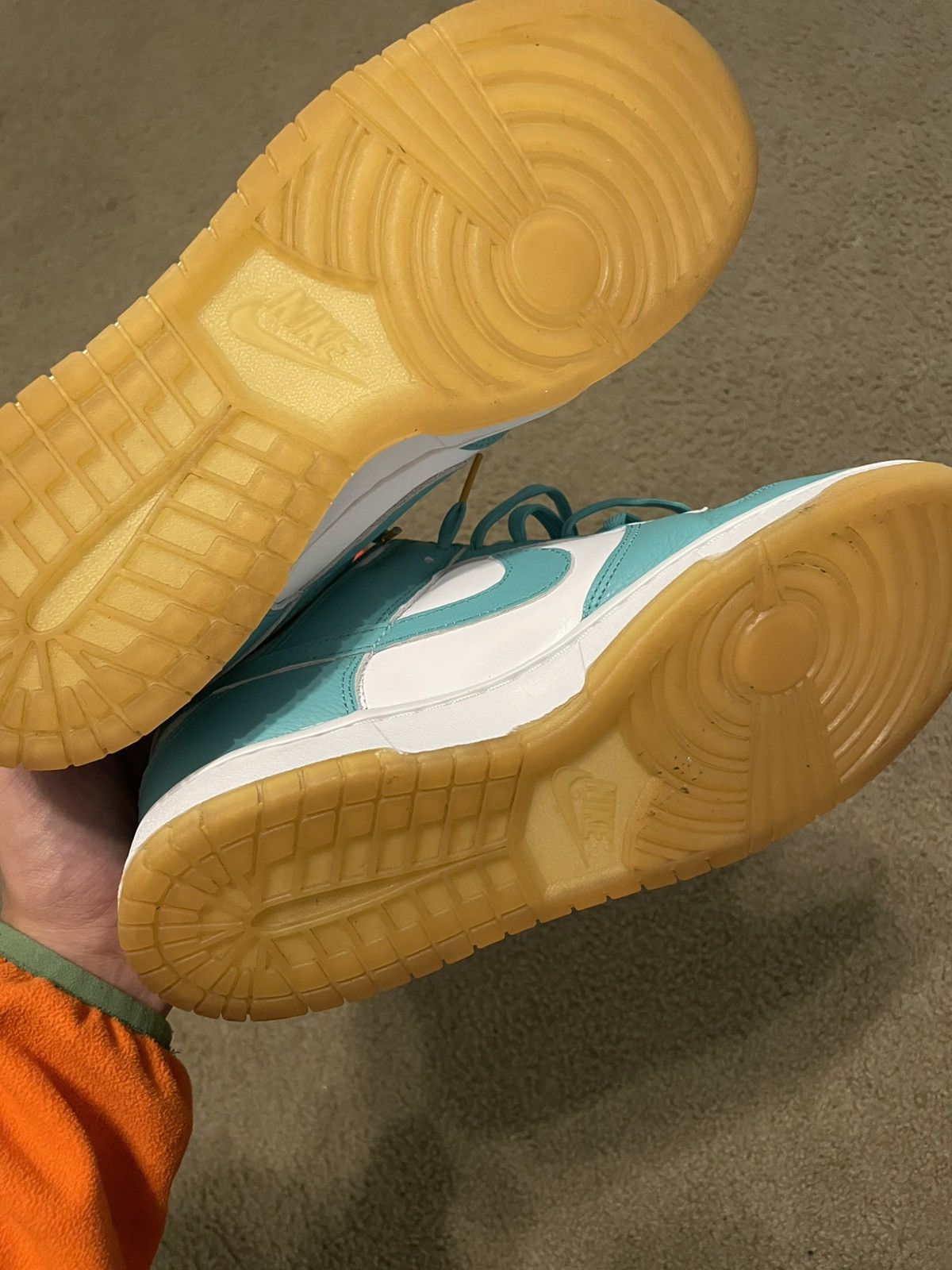 Nike Nike Dunk Low White/Washed Teal Size US 10.5 / EU 43-44 - 6 Thumbnail