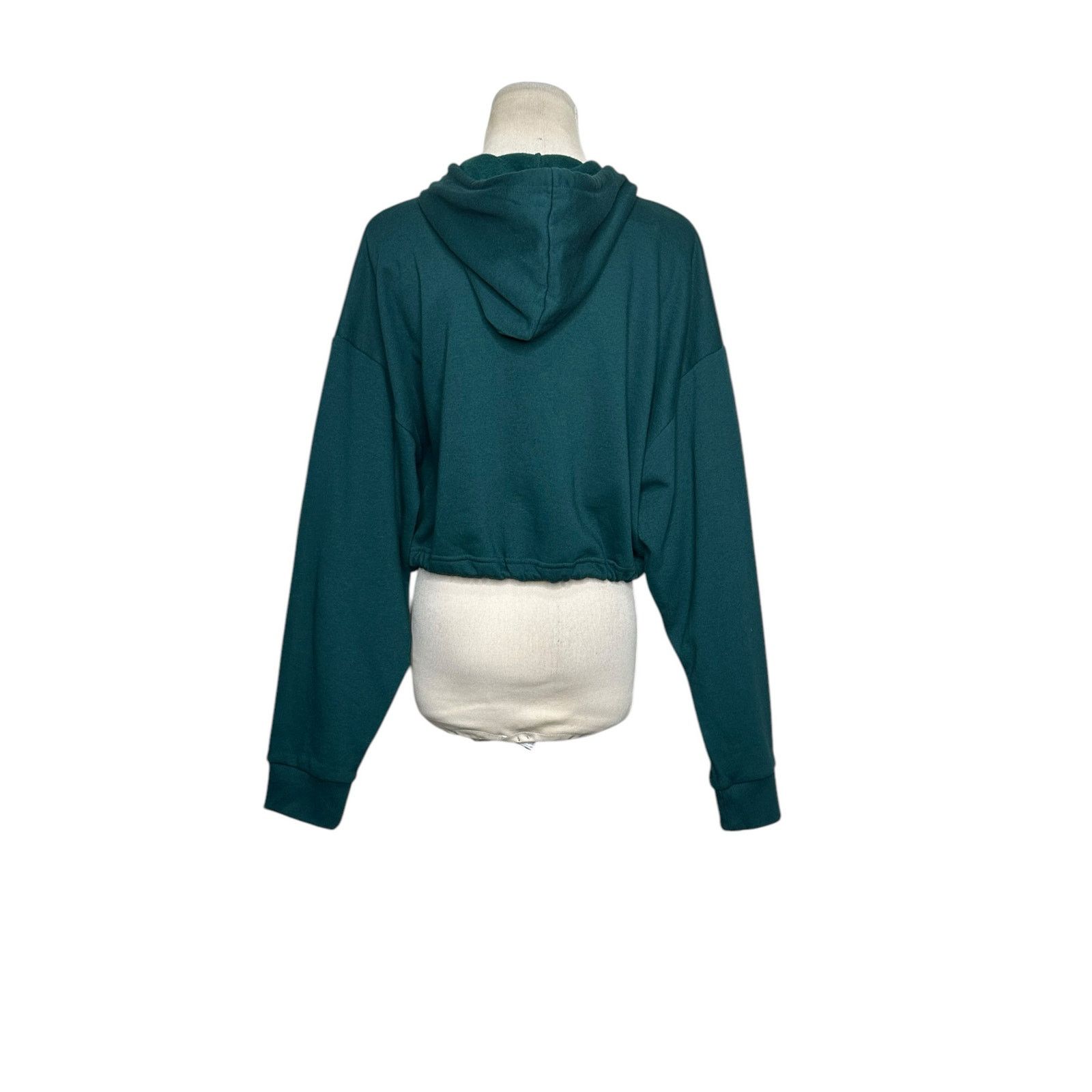 Zara ZARA green cropped hoodie sweatshirt size Medium Size M / US 6-8 / IT 42-44 - 12 Thumbnail