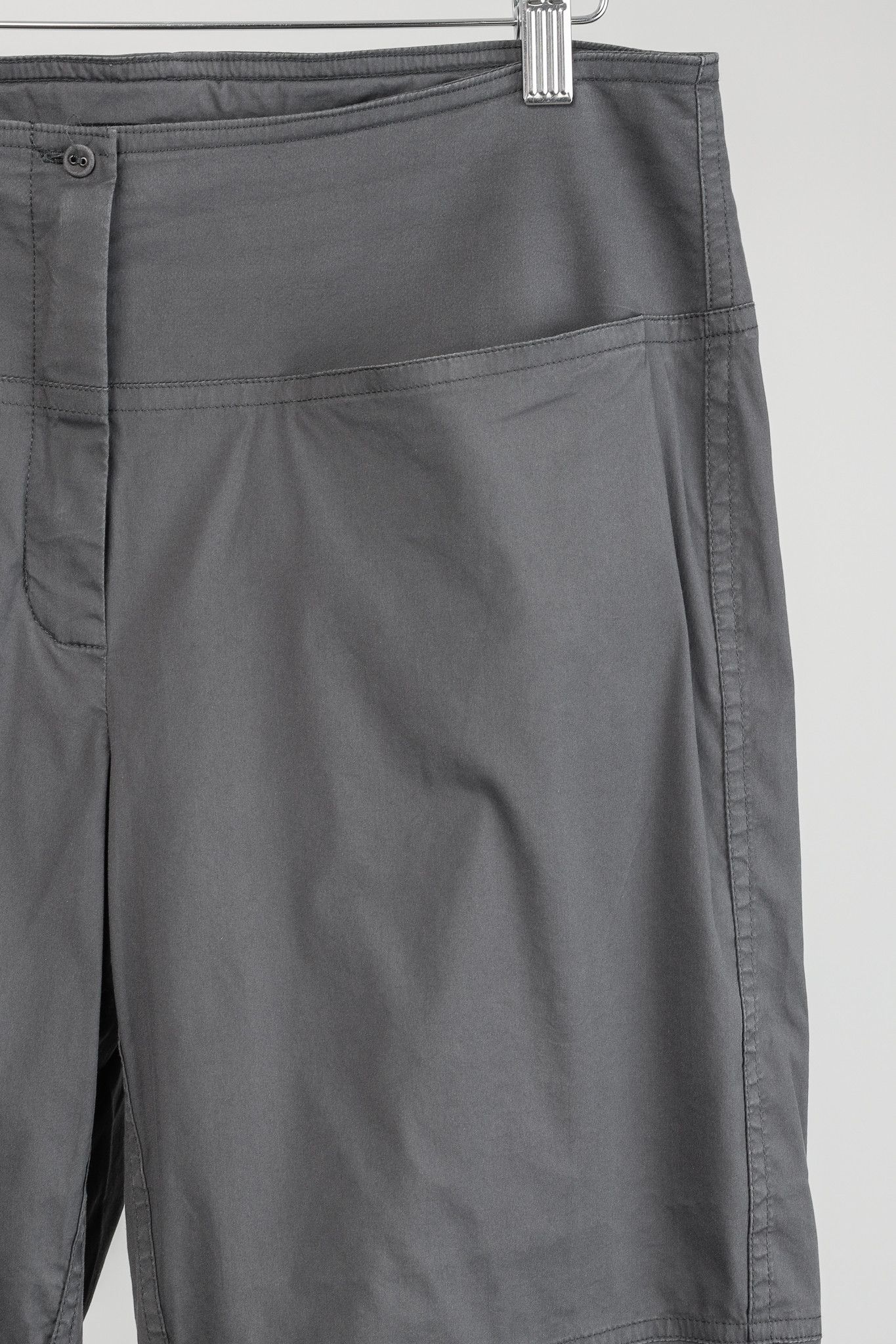 Annette Gortz Annette Gortz SS/11 Mao Grey Cotton-Poplin Cropped Pants Size 31" - 4 Thumbnail