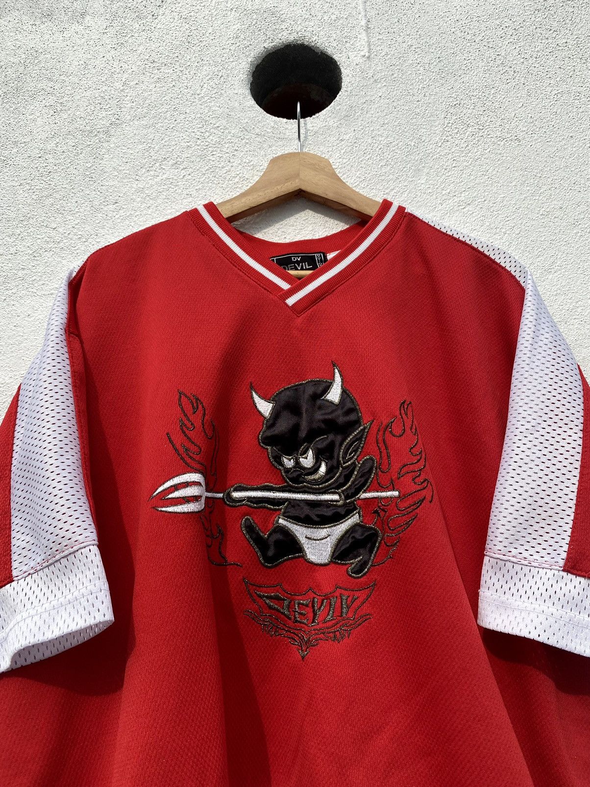 Japanese Brand × Vintage Vintage Devil Jersey Size US L / EU 52-54 / 3 - 1 Thumbnail