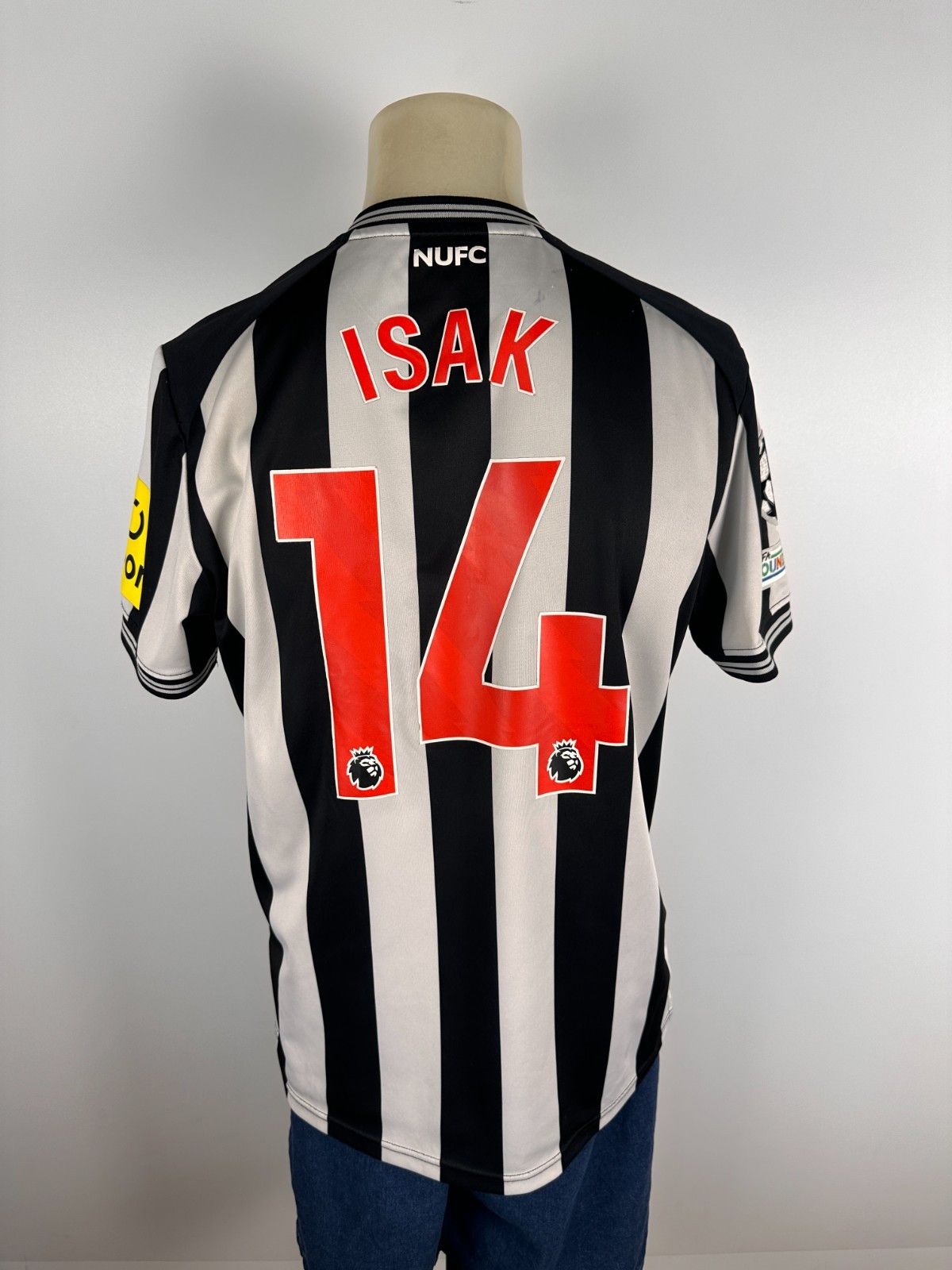 Castore Newcastle 2023 Football Shirt Soccer Jersey #14 Isak Size L Size US L / EU 52-54 / 3 - 1 Thumbnail