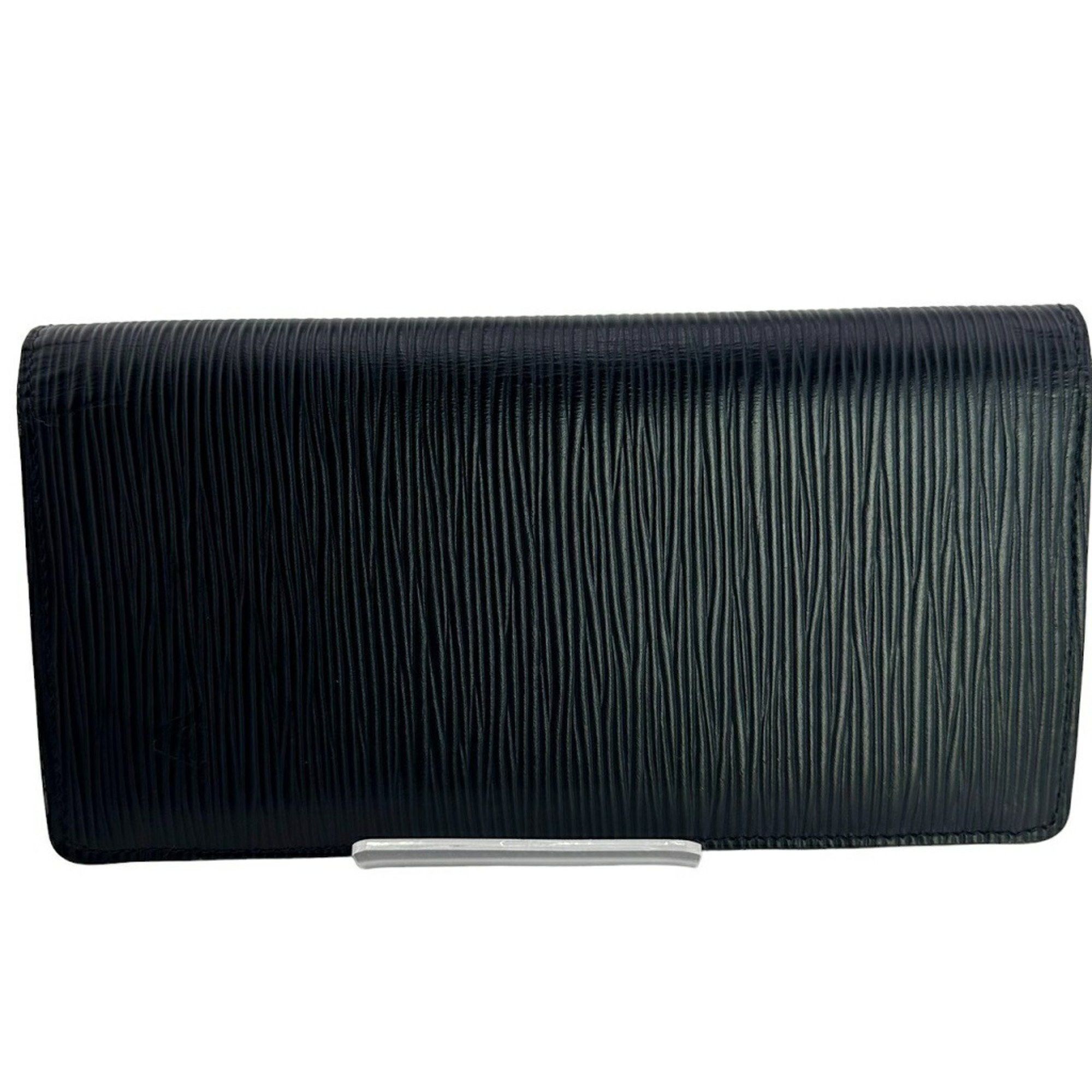 Louis Vuitton Louis Vuitton Long Wallet Coin Purse Moon Epi Portefeuille Brazza Leather M60622 Noir LV Size ONE SIZE - 1 Thumbnail