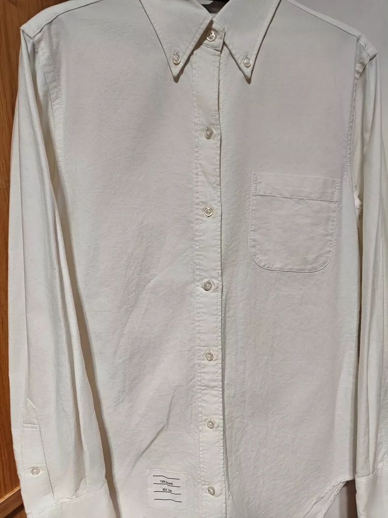 Thom Browne Thom Browne White long-sleeved shirt Size US XS / EU 42 / 0 - 1 Thumbnail